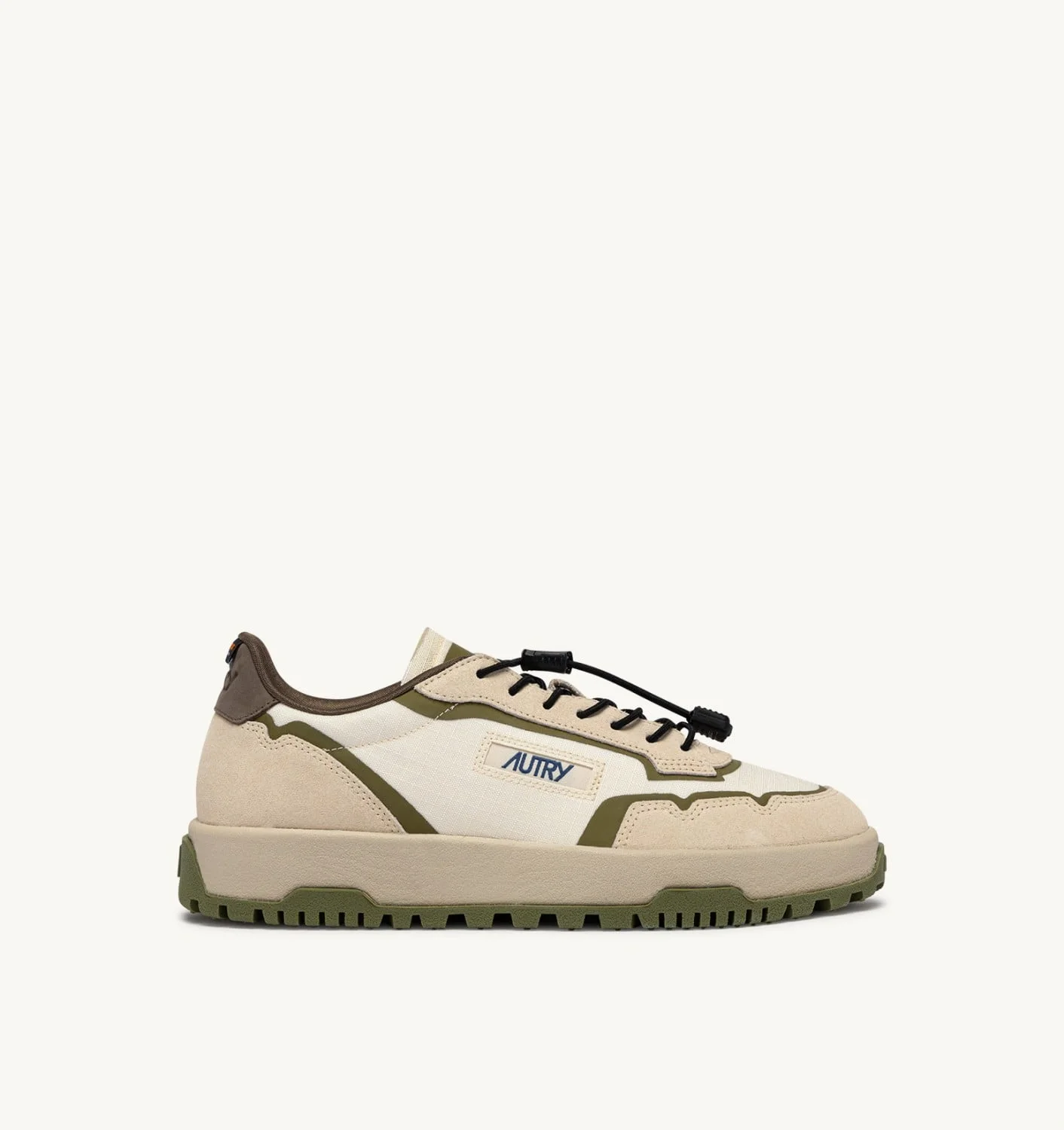 WILDPACE LOW SNEAKERS IN WIFE AND CHOCOLATE RIPSTOP NYLON AND SUEDE - 1