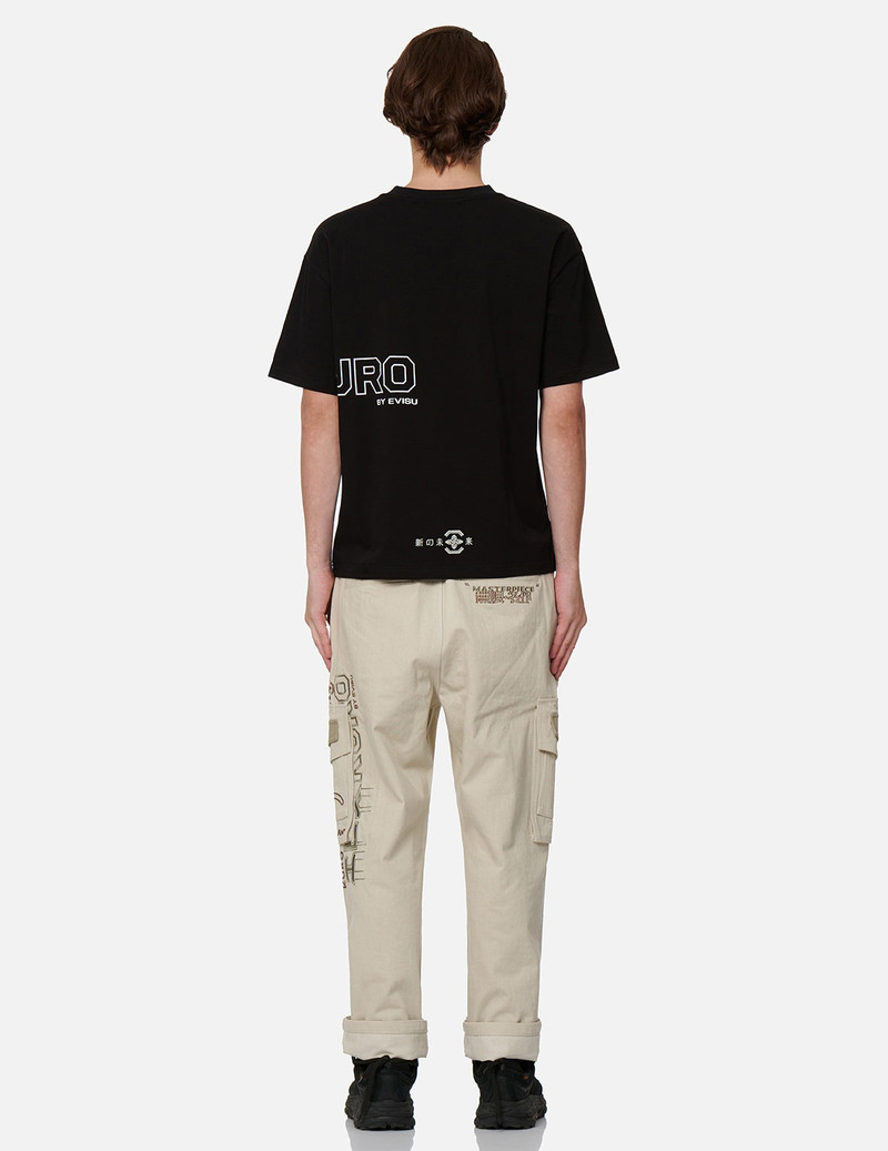 Graffiti Effect Logo and Slogan Print T-shirt 6