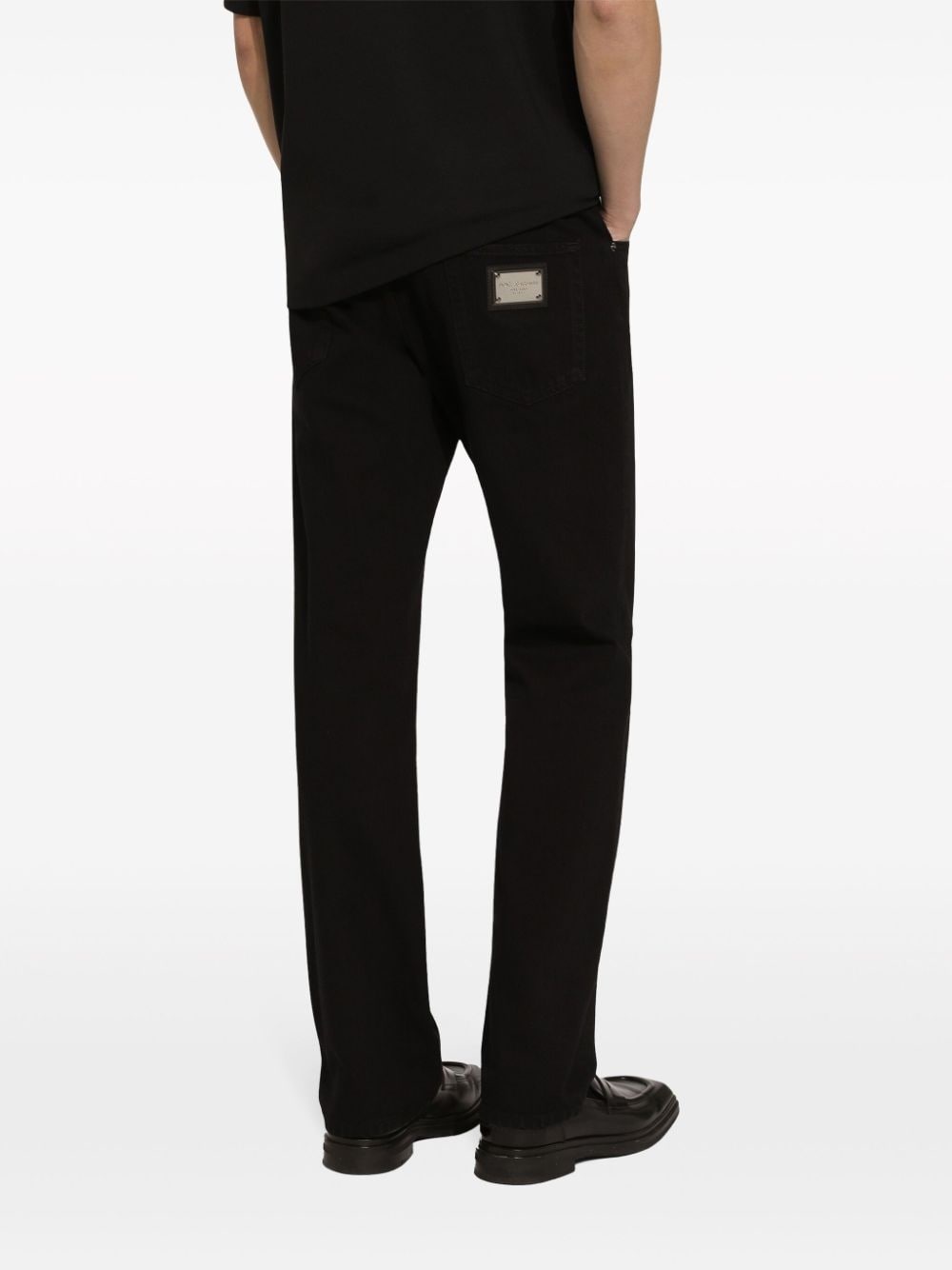 five-pocket straight-legged jeans - 4