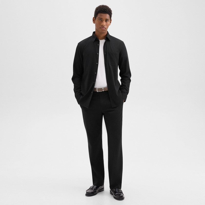 Theory Irving Pocket Shirt in Brushed Structure Knit outlook