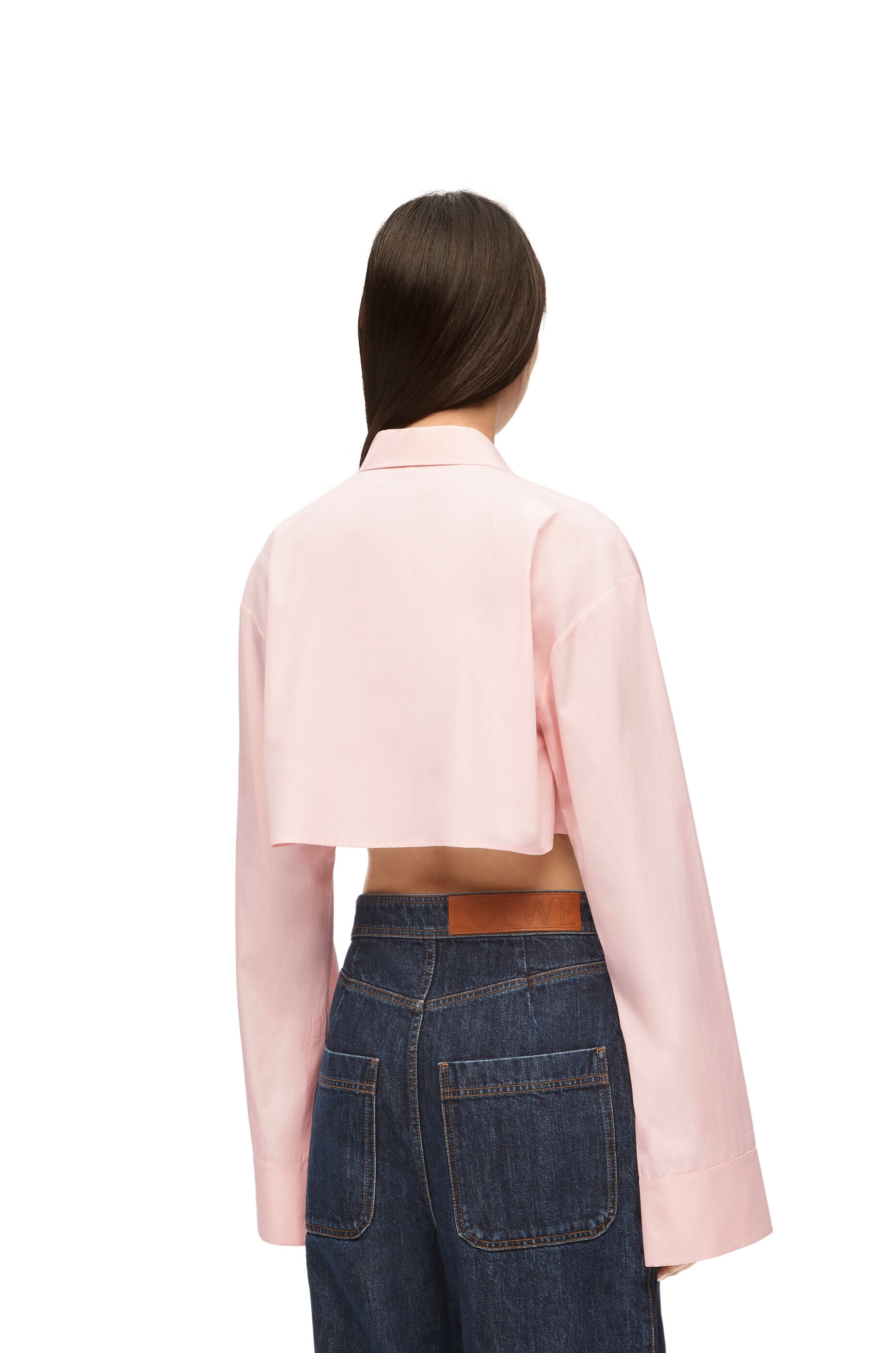 Cropped shirt in cotton - 4