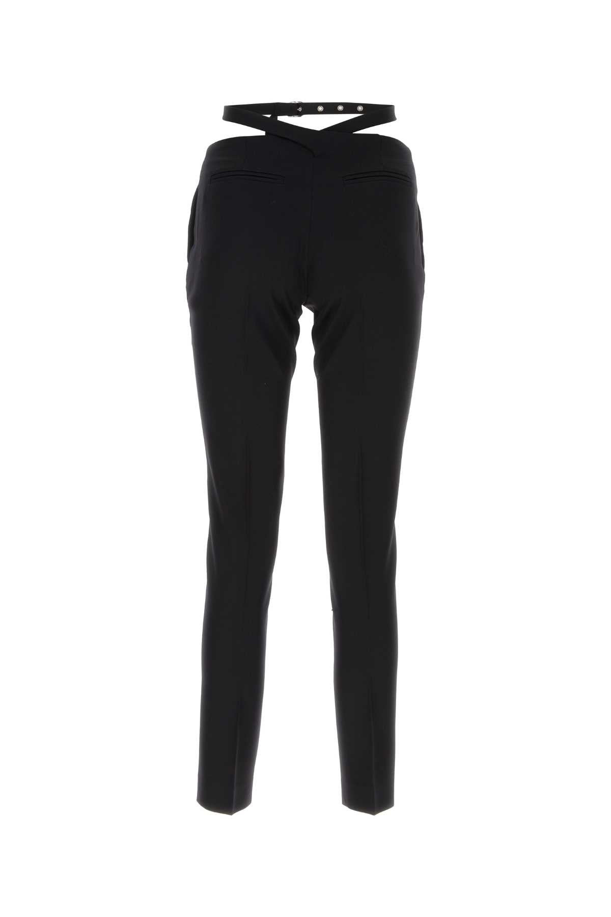 The Attico Women Black Jersey Pant - 2