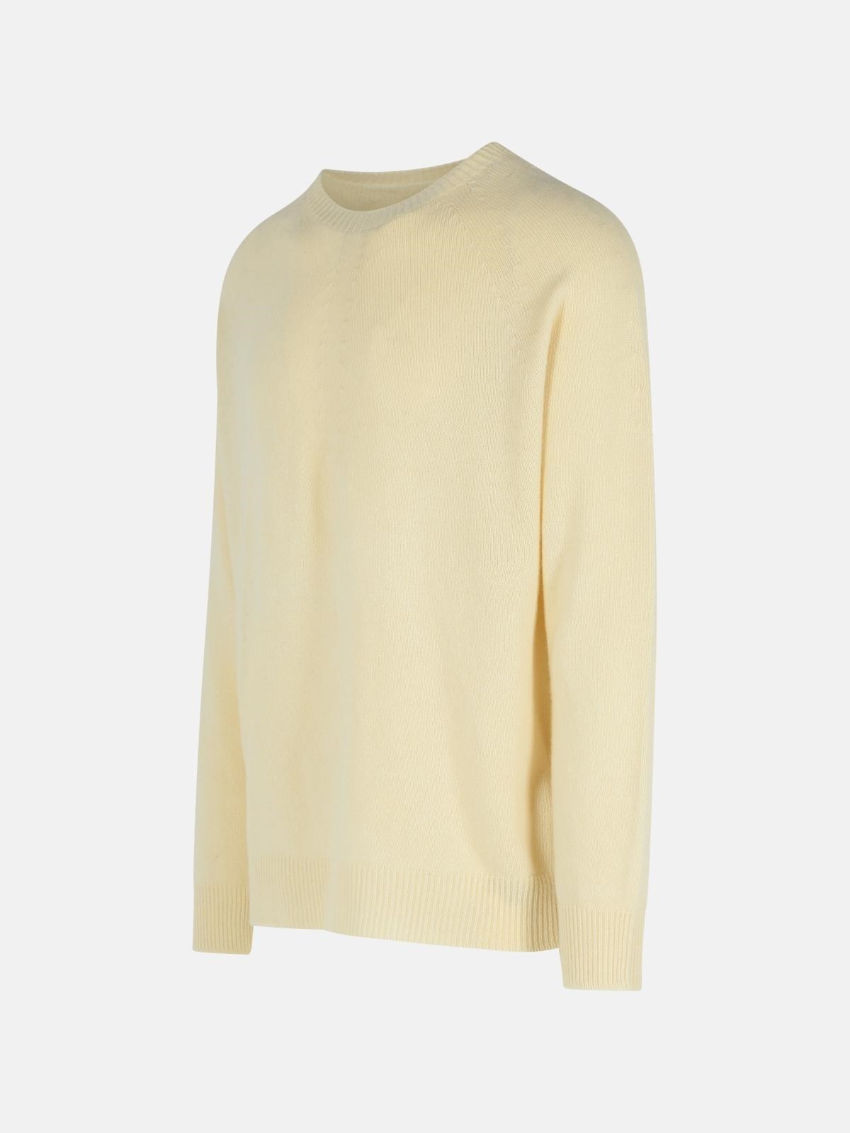 IVORY VIRGIN WOOL BLEND SWEATER - 2