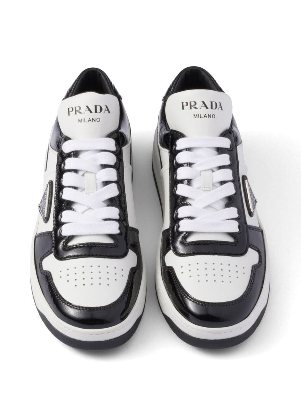 Prada Women Downtown Leather Sneakers - 2