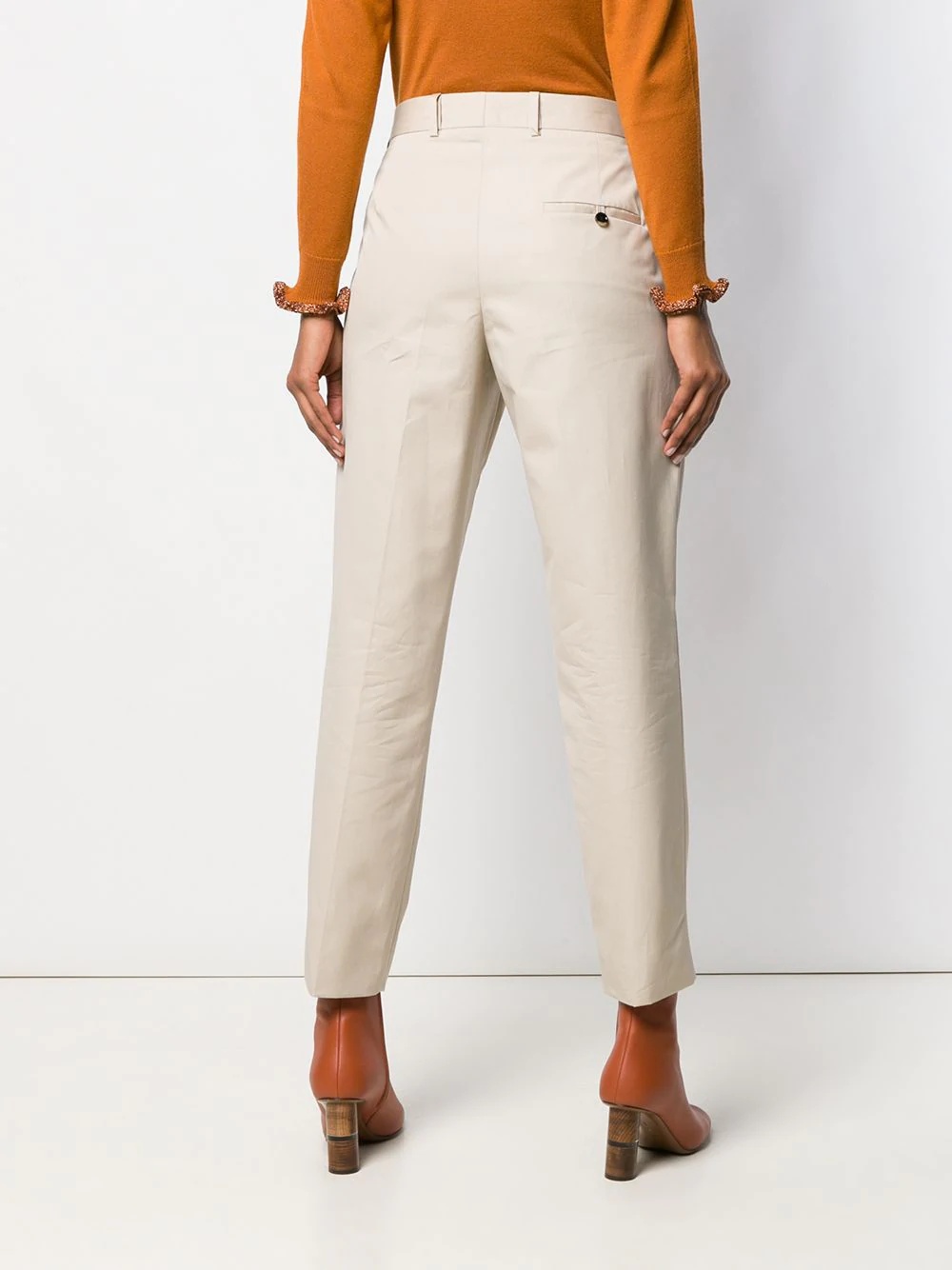 cropped tapered trousers - 4