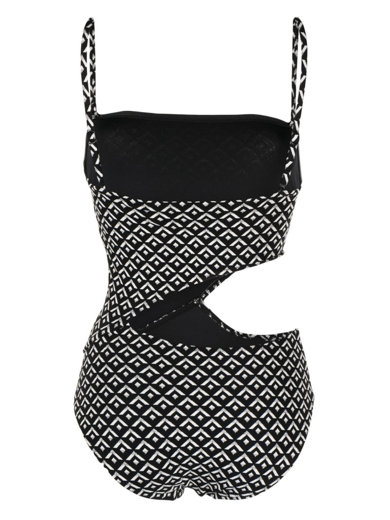 Solid & Striped The Cameron geometric-pattern swimsuit outlook