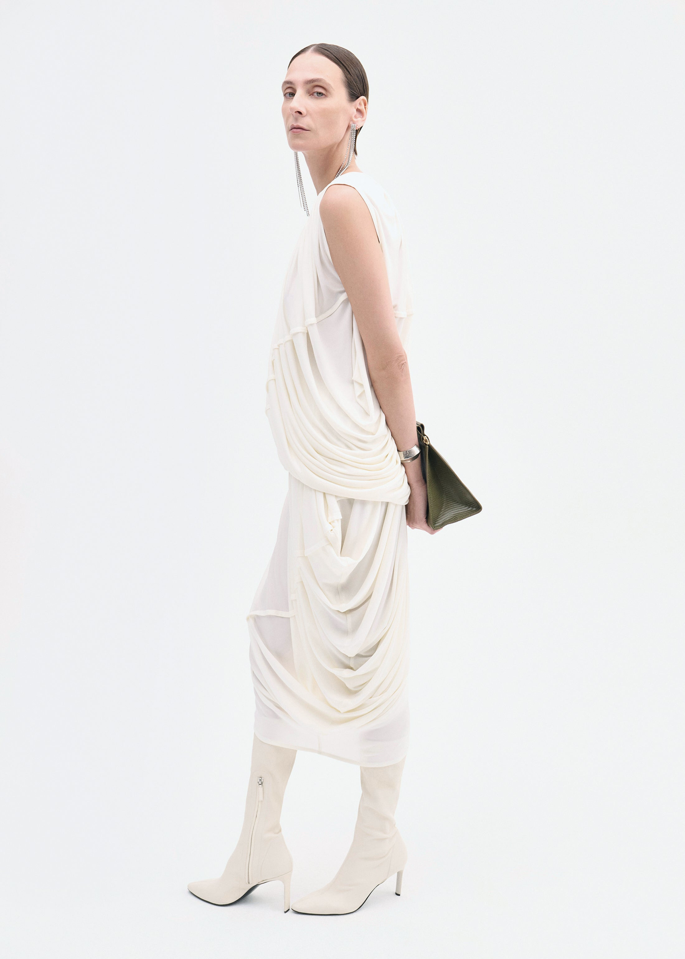 Draped Top in Viscose Jersey - 5