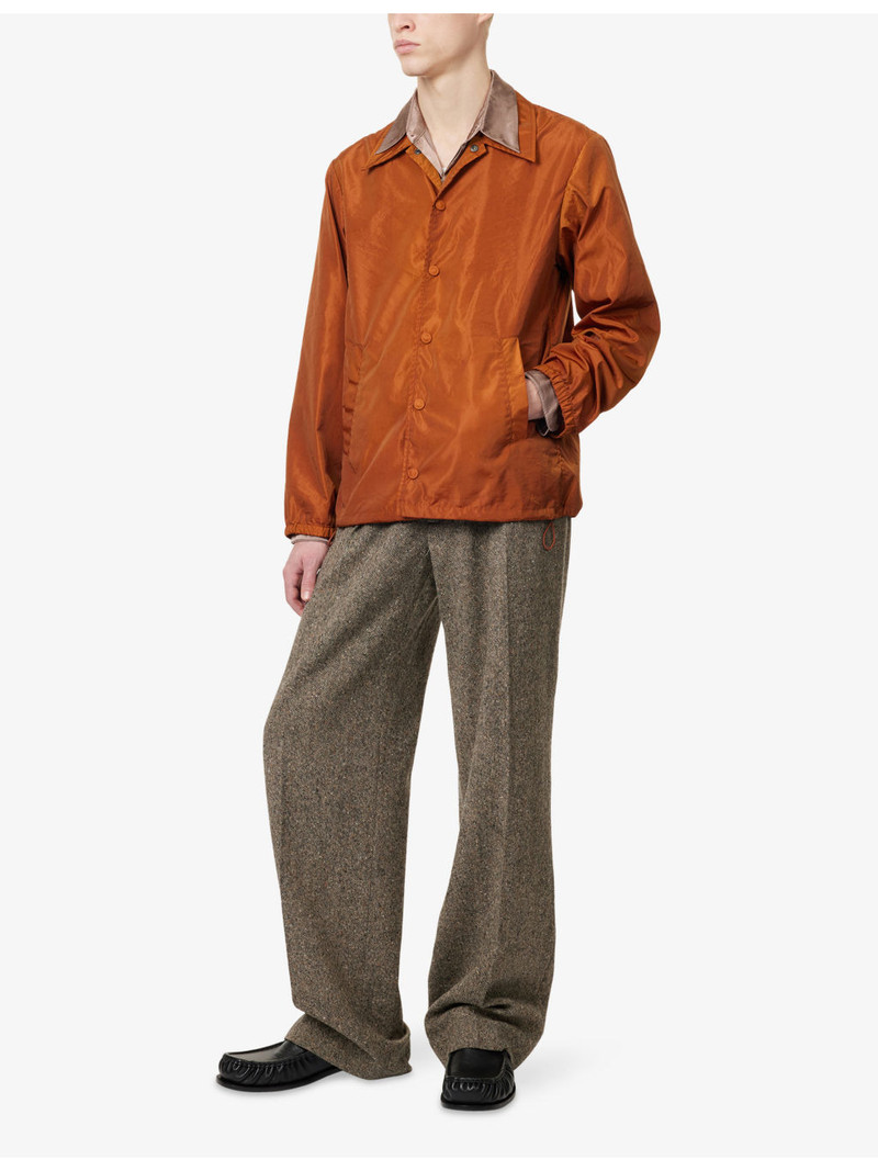 Dries Van Noten Vorries Collared Woven Jacket outlook