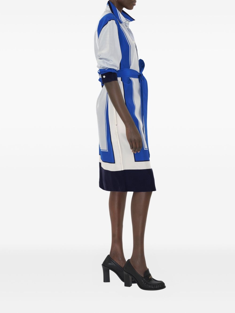 silk shirt dress - 3