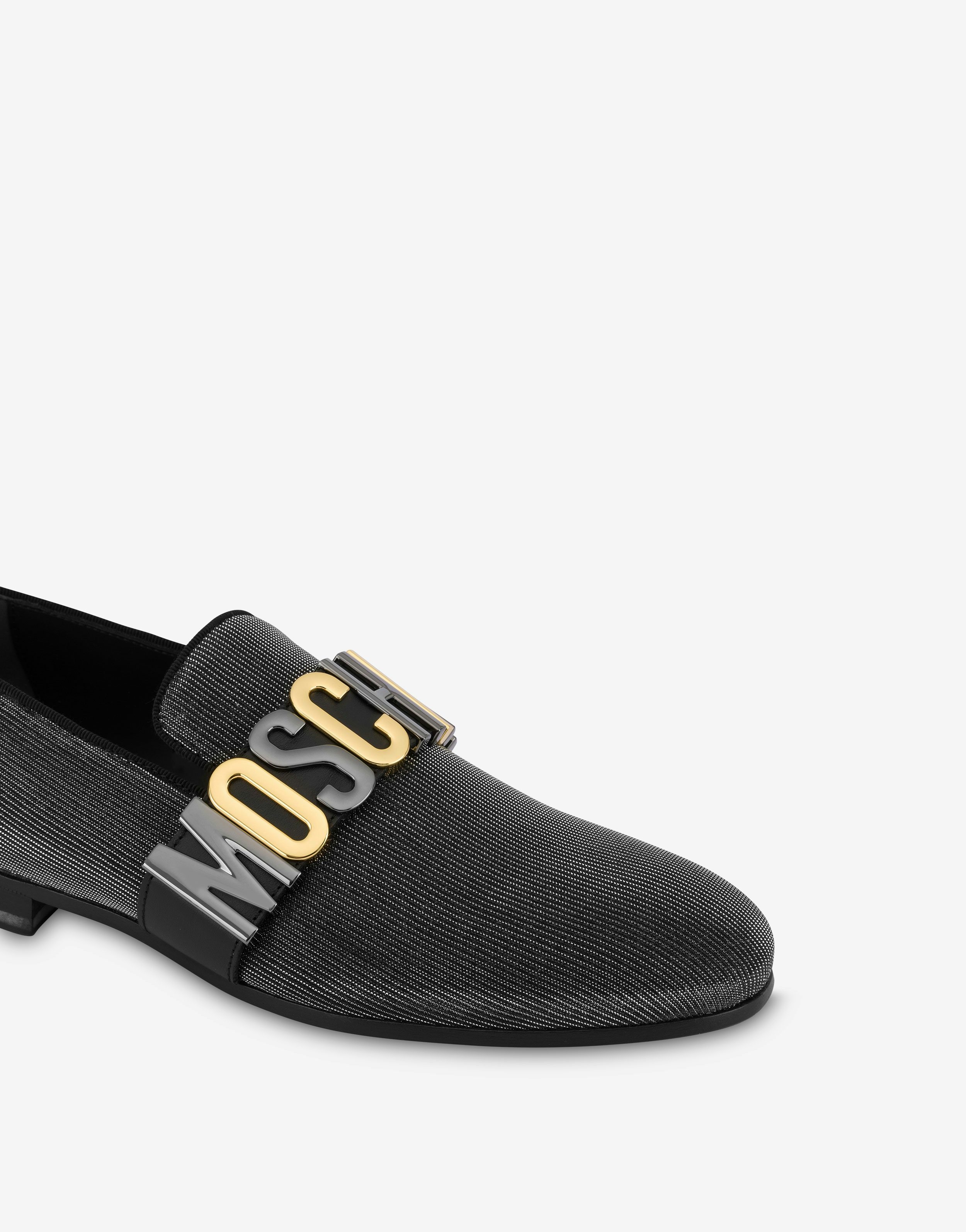 SHINY CALFSKIN LOAFERS LETTERING MIX - 4