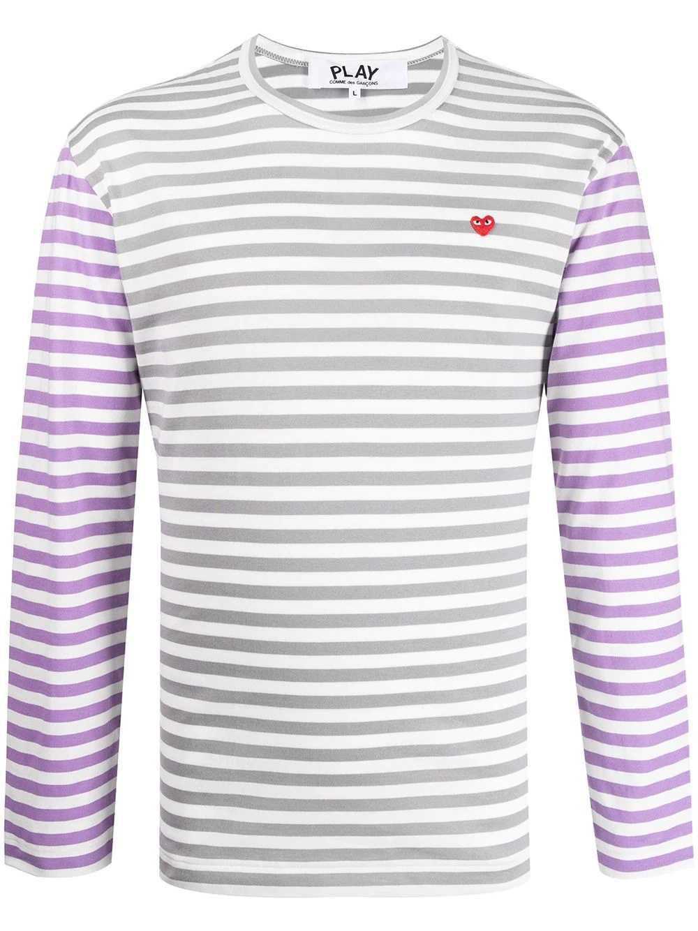 striped long-sleeve T-shirt - 1