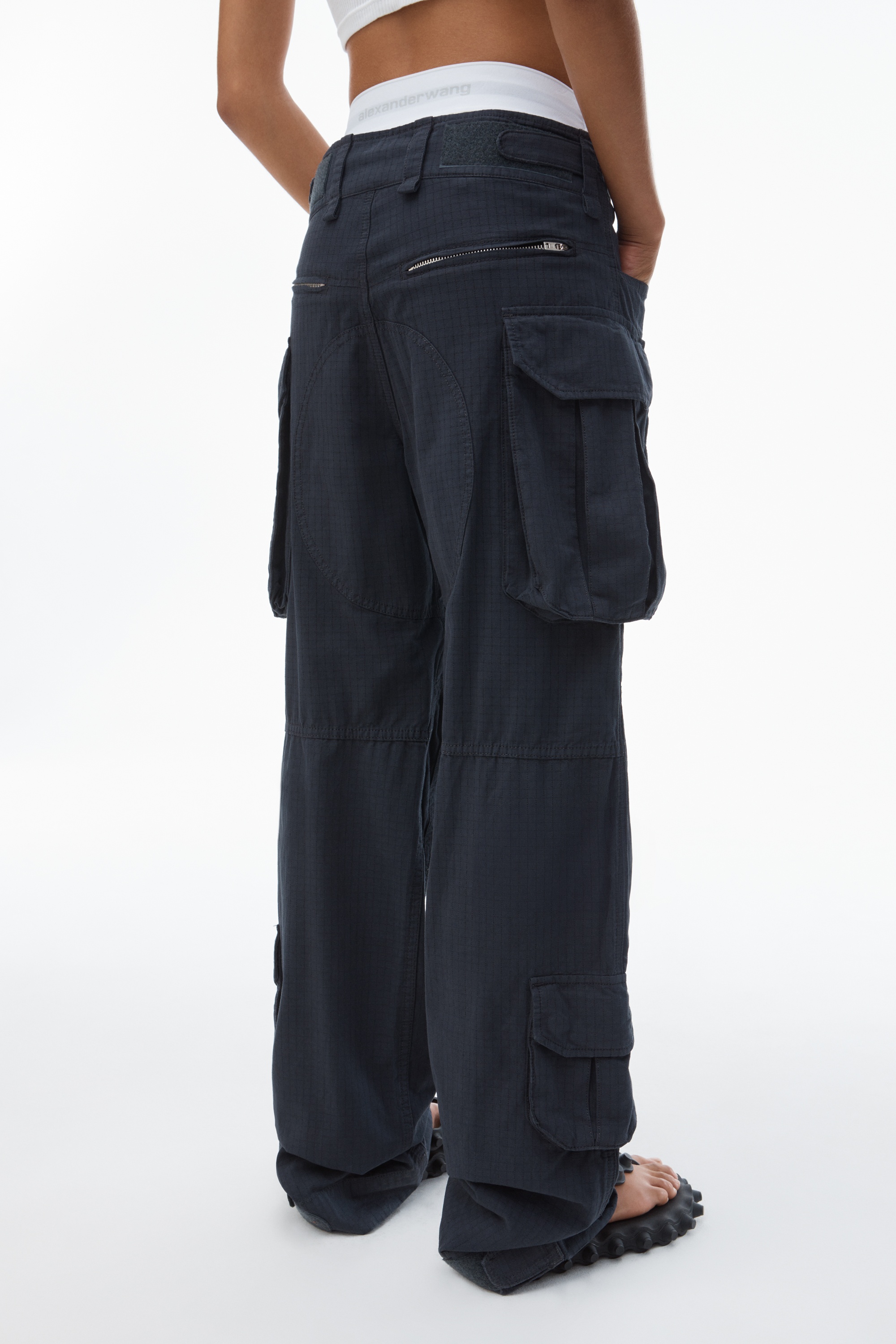 Pre-Styled Cargo Pants with Brief Waistband - 5