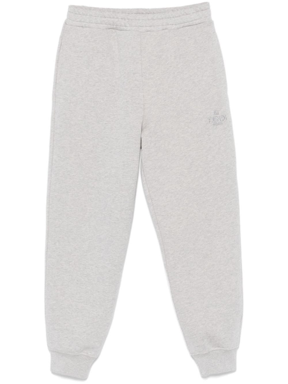 logo-embroidered track trousers - 1