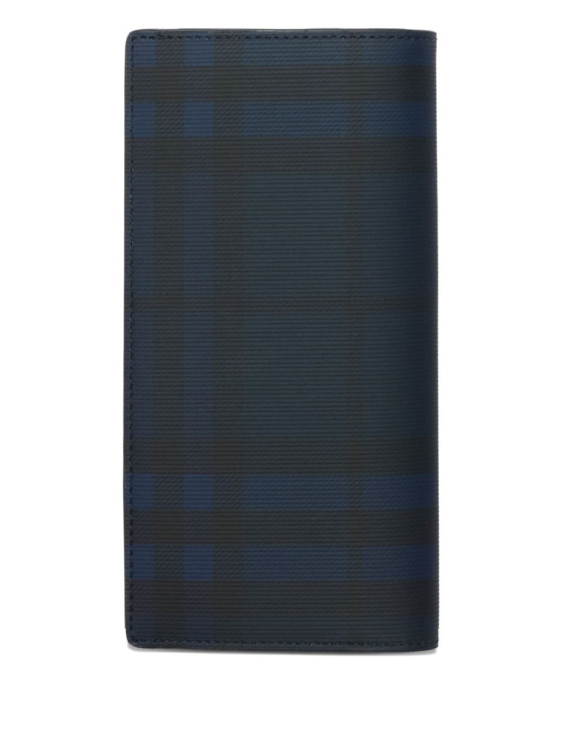 Burberry check logo-plaque wallet outlook
