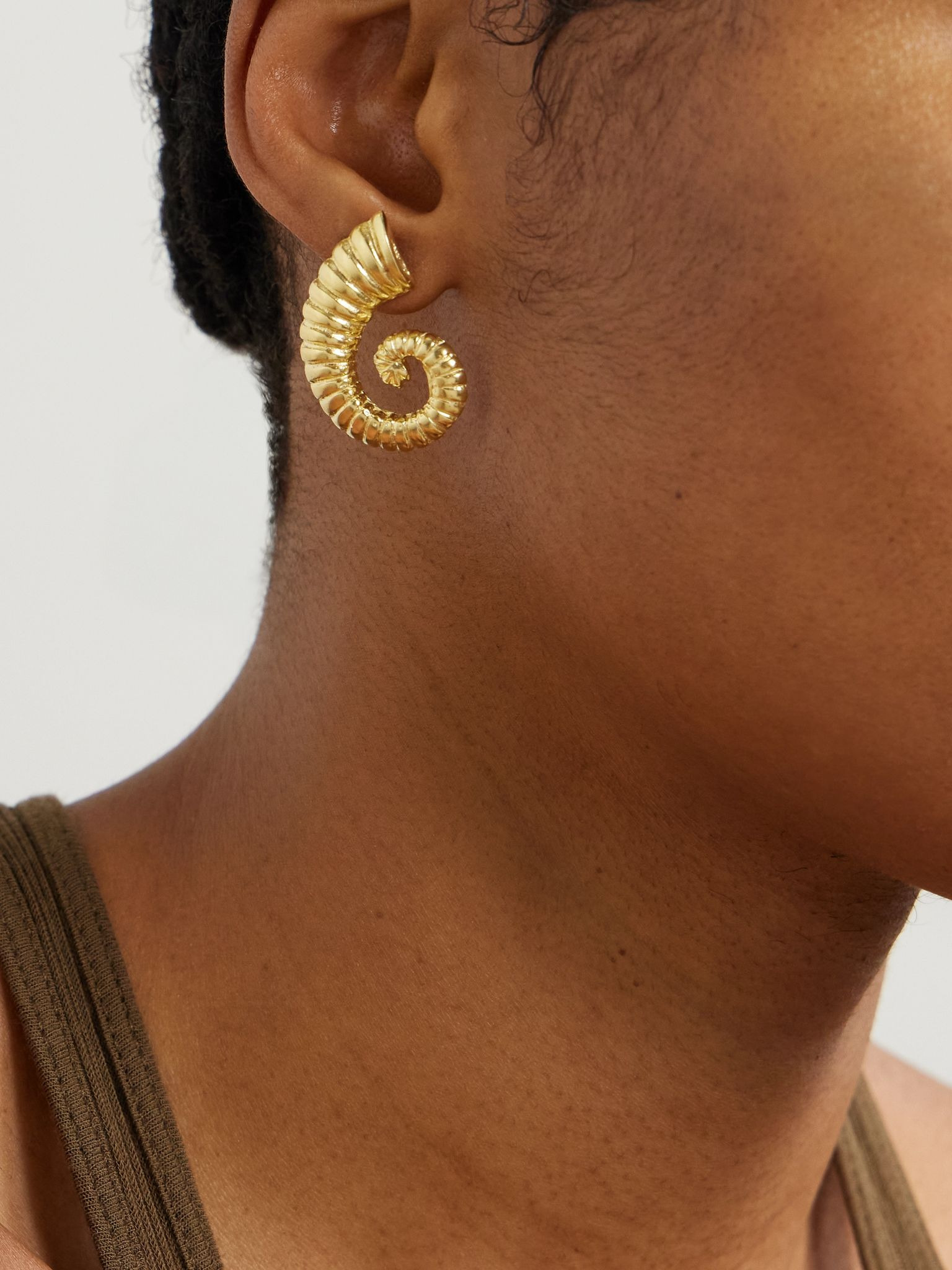 1989 gold-plated earrings Gold - 4