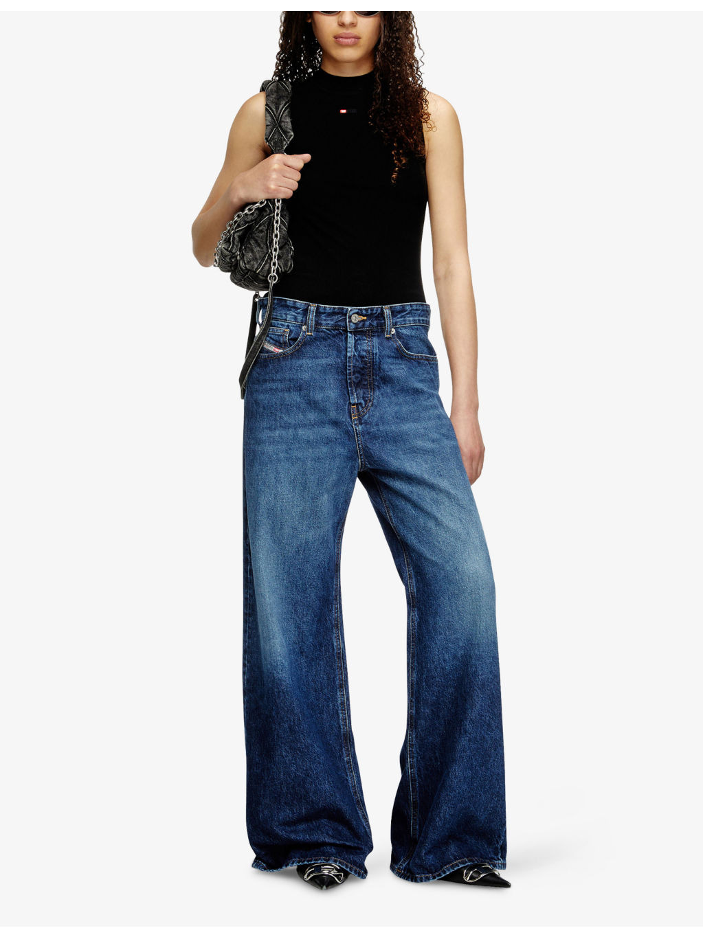 1996 D-Sire Wide-Leg Denim Jeans - 2