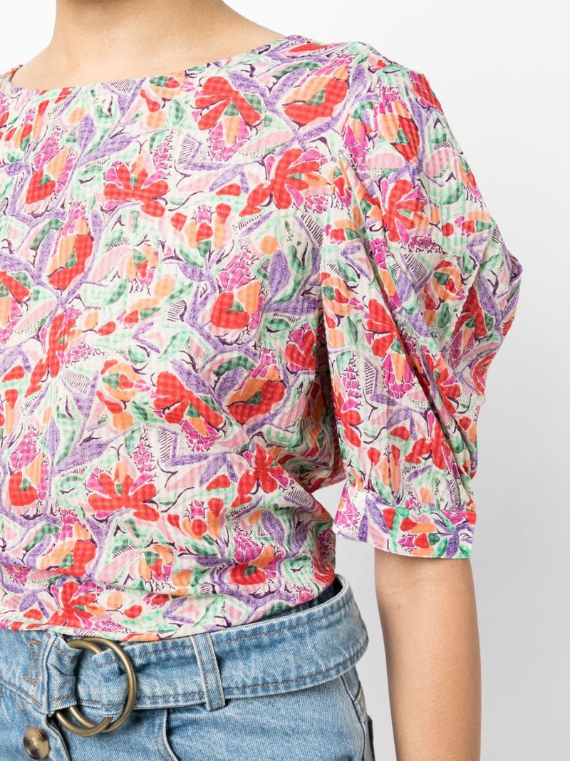 open-back tie-fastening blouse 5