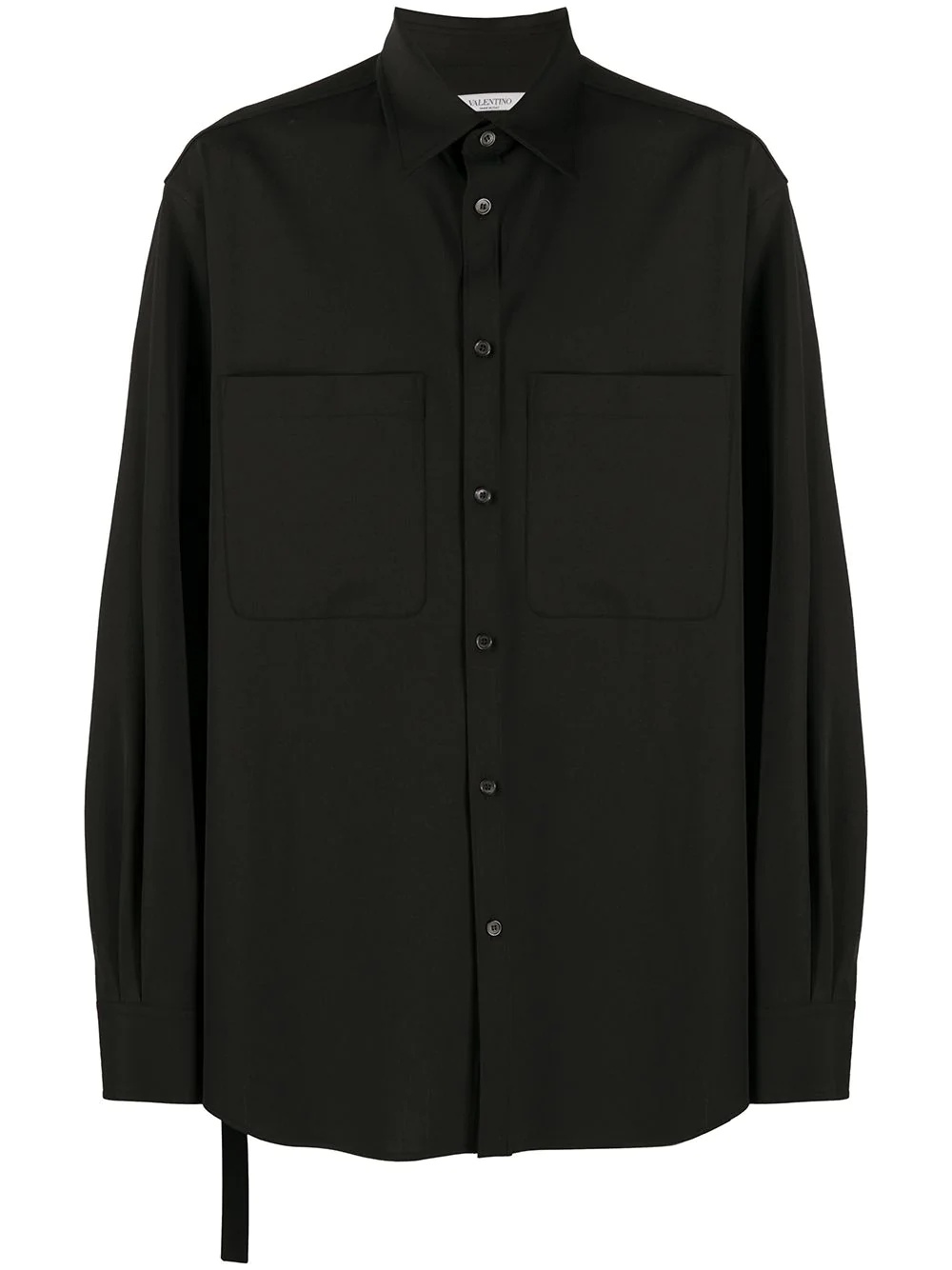 chest pocket long-sleeve shirt - 1