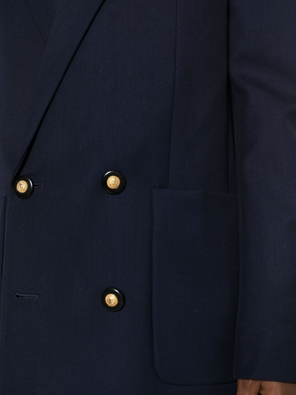 double-breasted virgin-wool blazer - 5