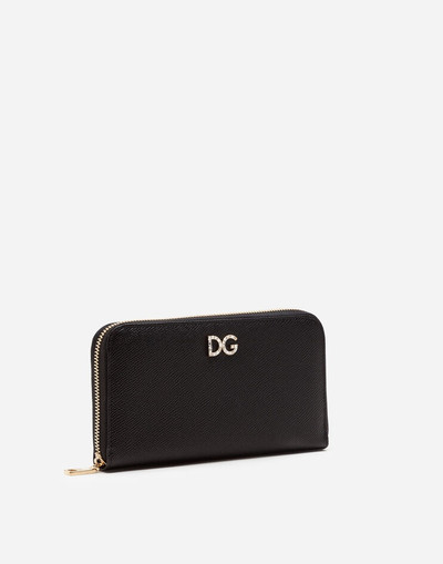 Dolce & Gabbana Dauphine calfskin zip around wallet outlook