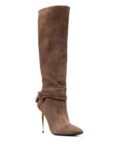 TOM FORD Padlock 120mm suede boots outlook