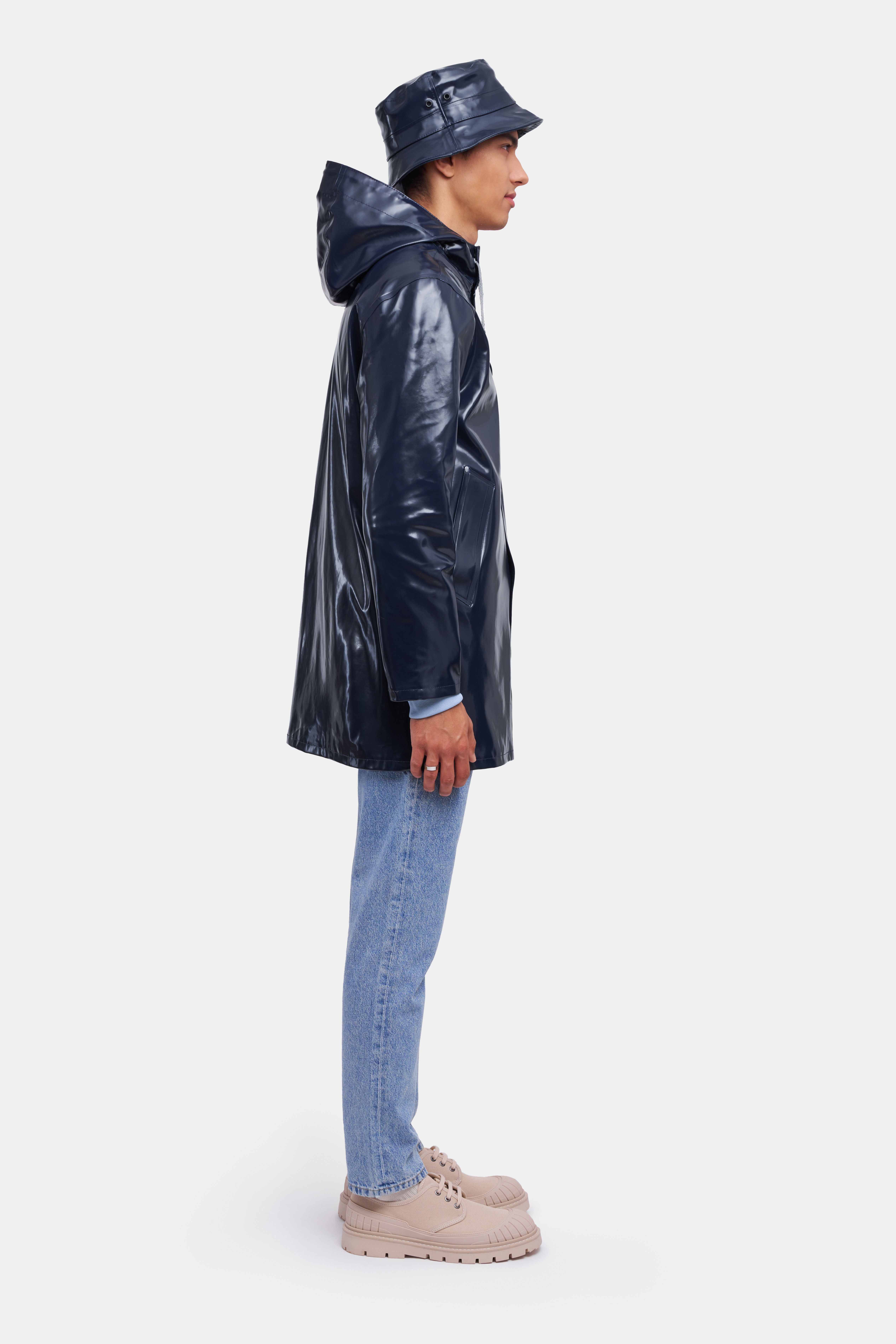 Stockholm Opal Raincoat Navy - 3