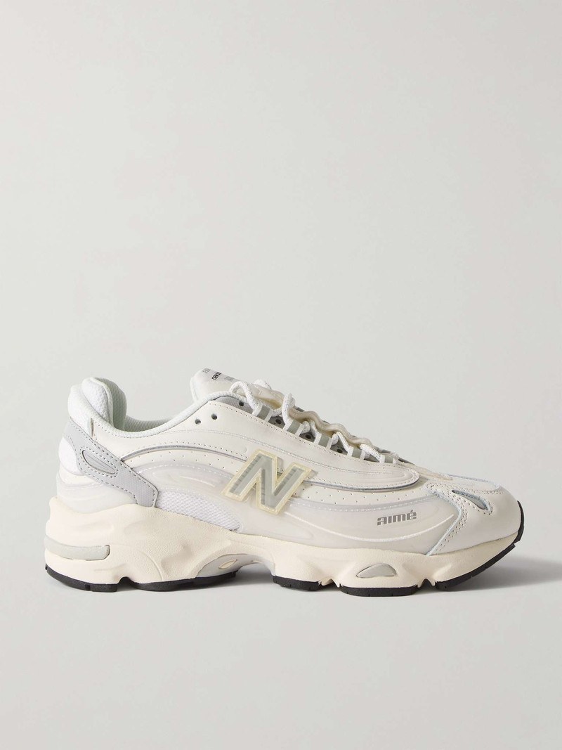 + Aimé Leon Dore M1000 Leather, Mesh and Rubber Sneakers - 1