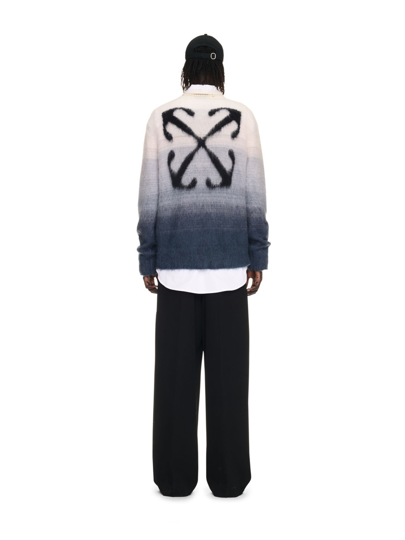 Mohair Arrow Gradient Knit Crewneck 4
