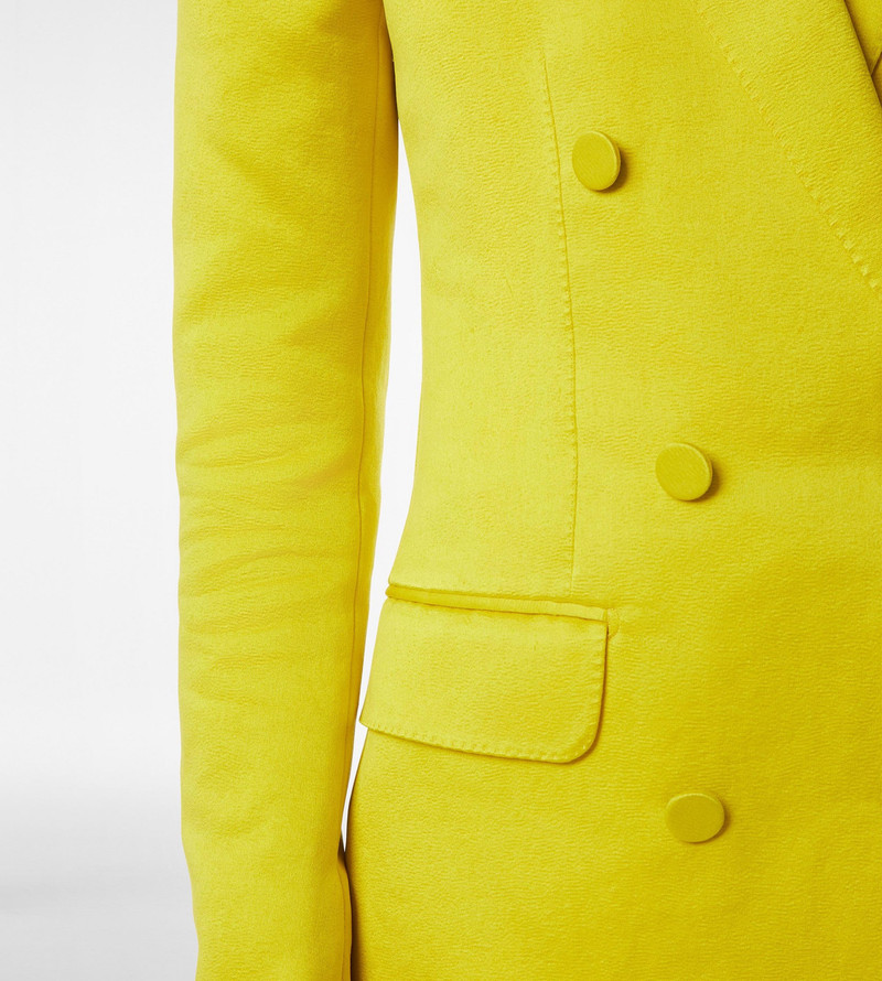 TOM FORD WASHED COTTON SILK BLEND DUCHESSE DOUBLE BREASTED JACKET outlook