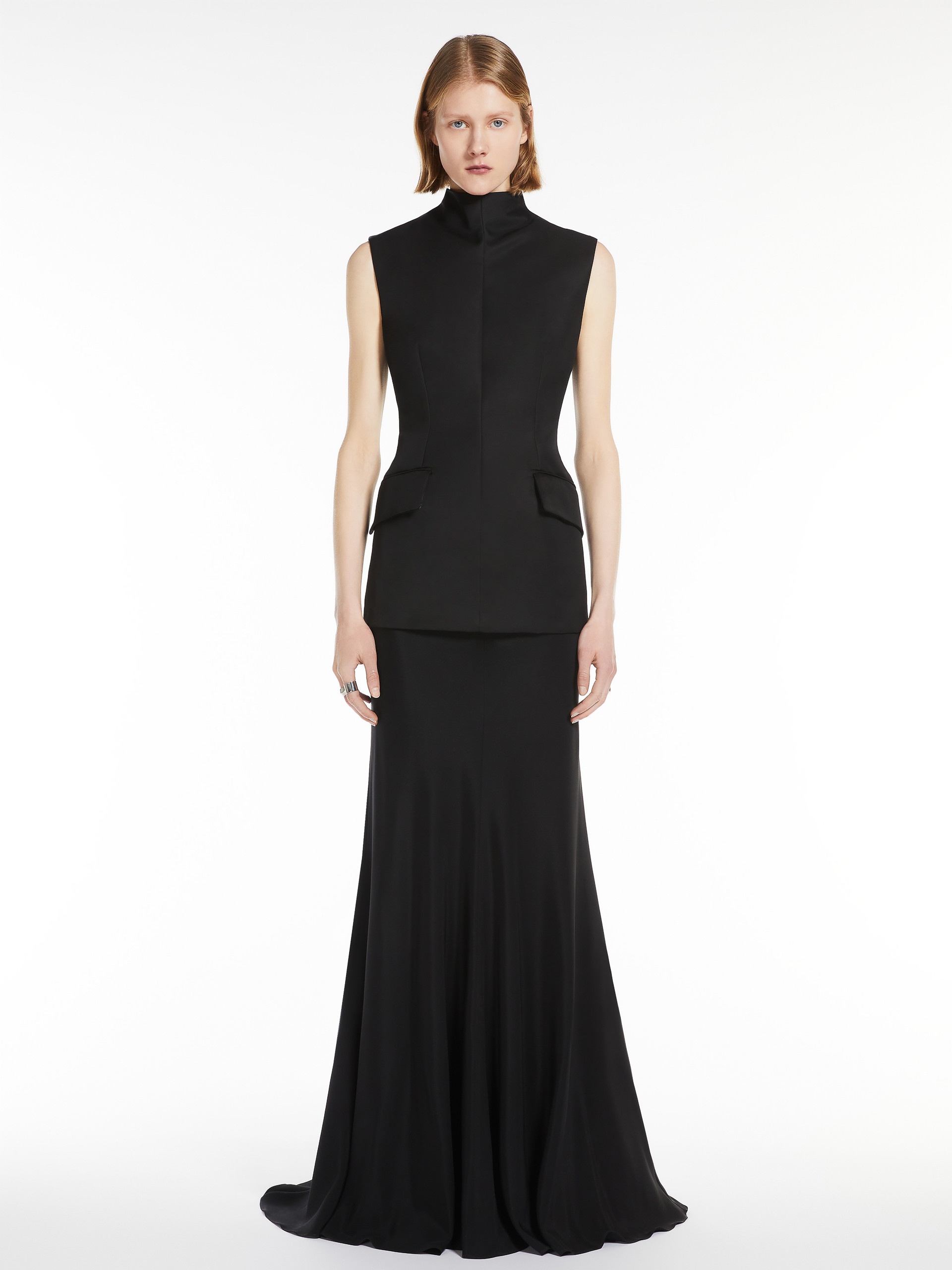 CILENO Long bi-material dress - 3