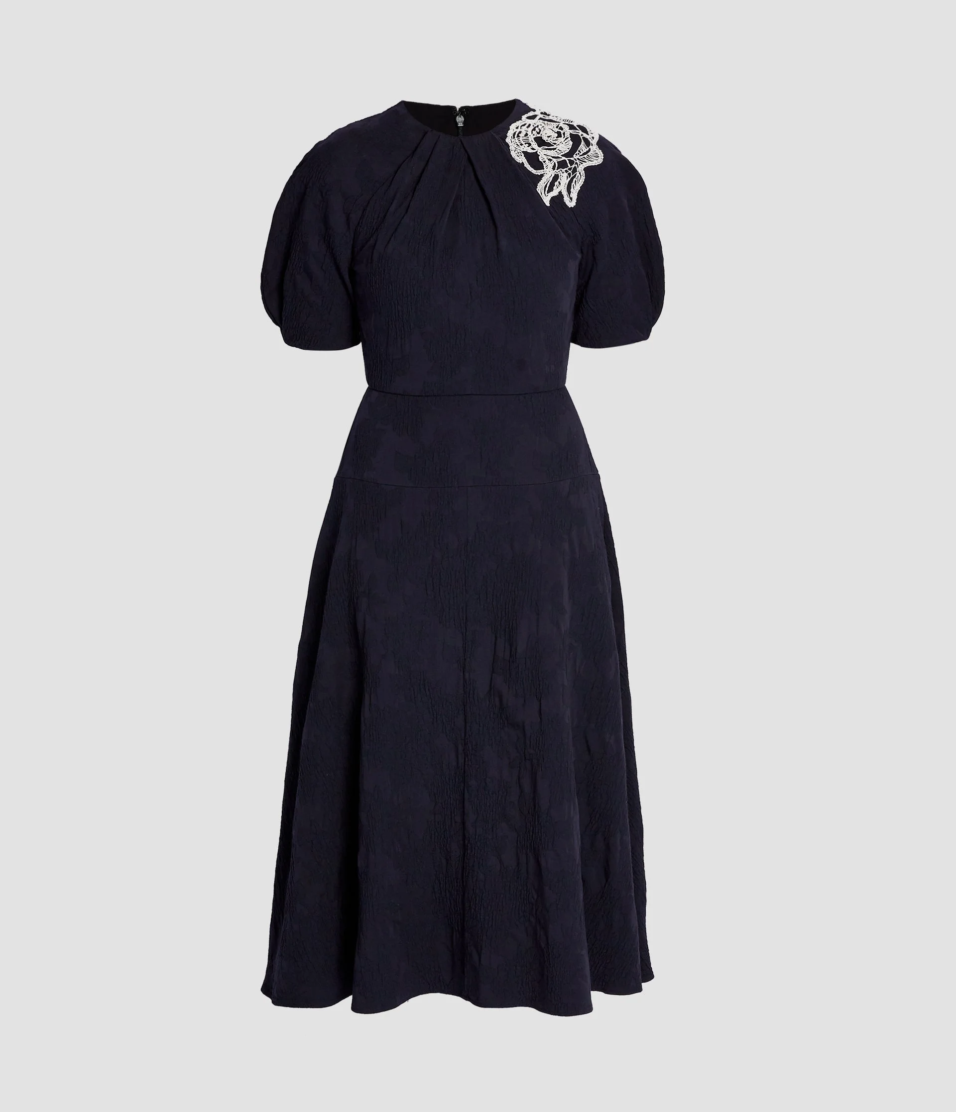 SHORT SLEEVE MIDI DRESS - 1