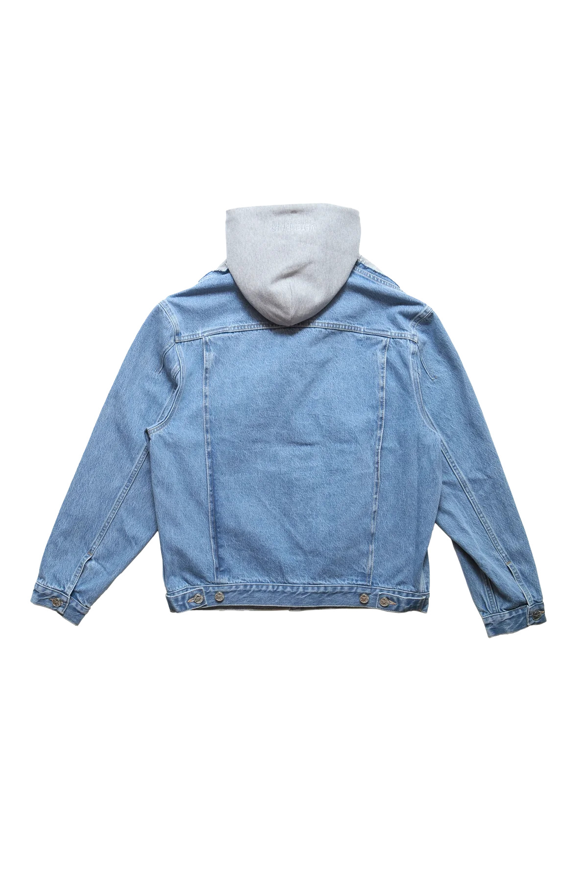 Vetements Deconstructed Hooded Denim Jacket Mid Blue - 2