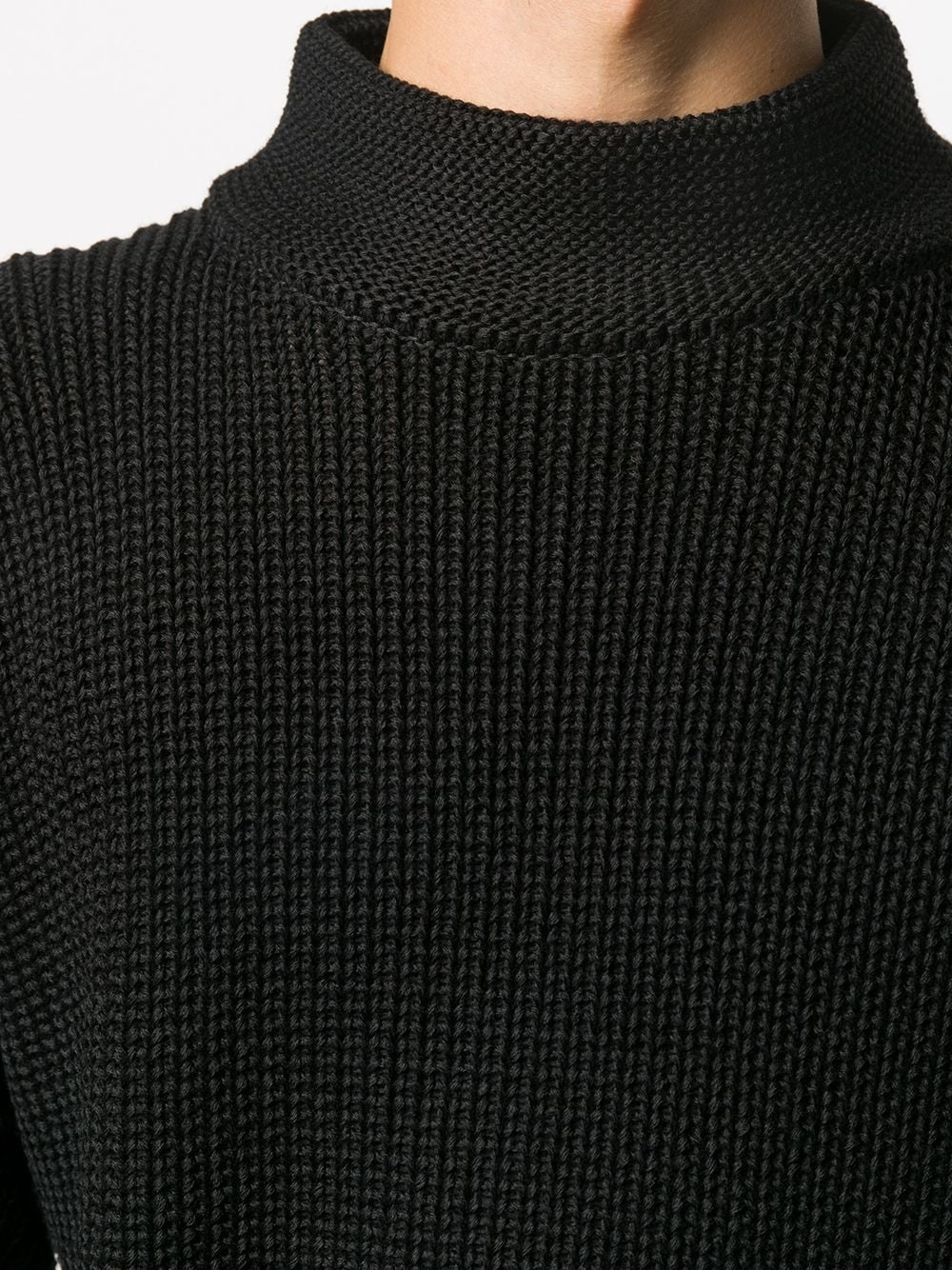 mock neck dropped-sleeve jumper - 5