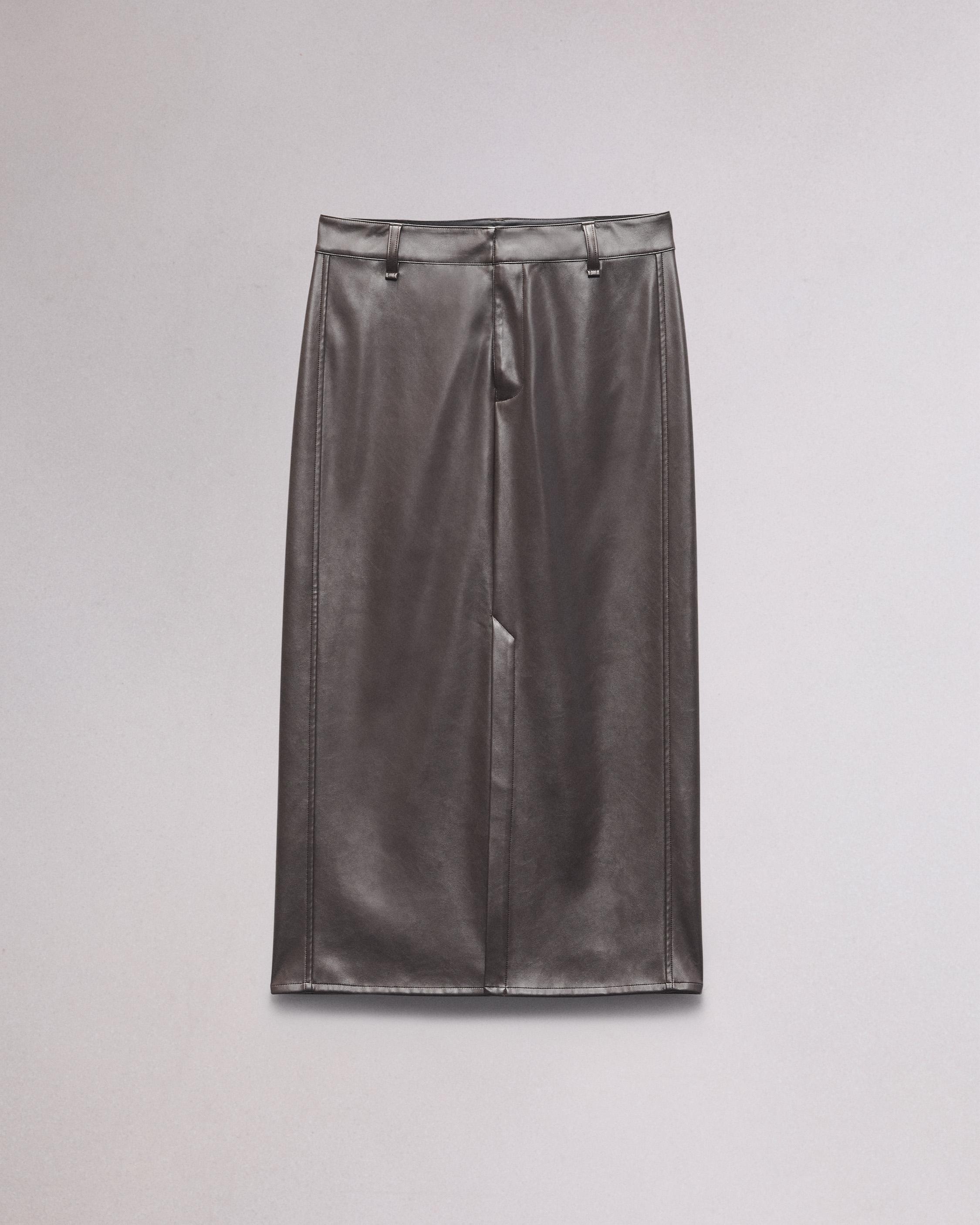 Rayne Faux Leather Skirt - 1