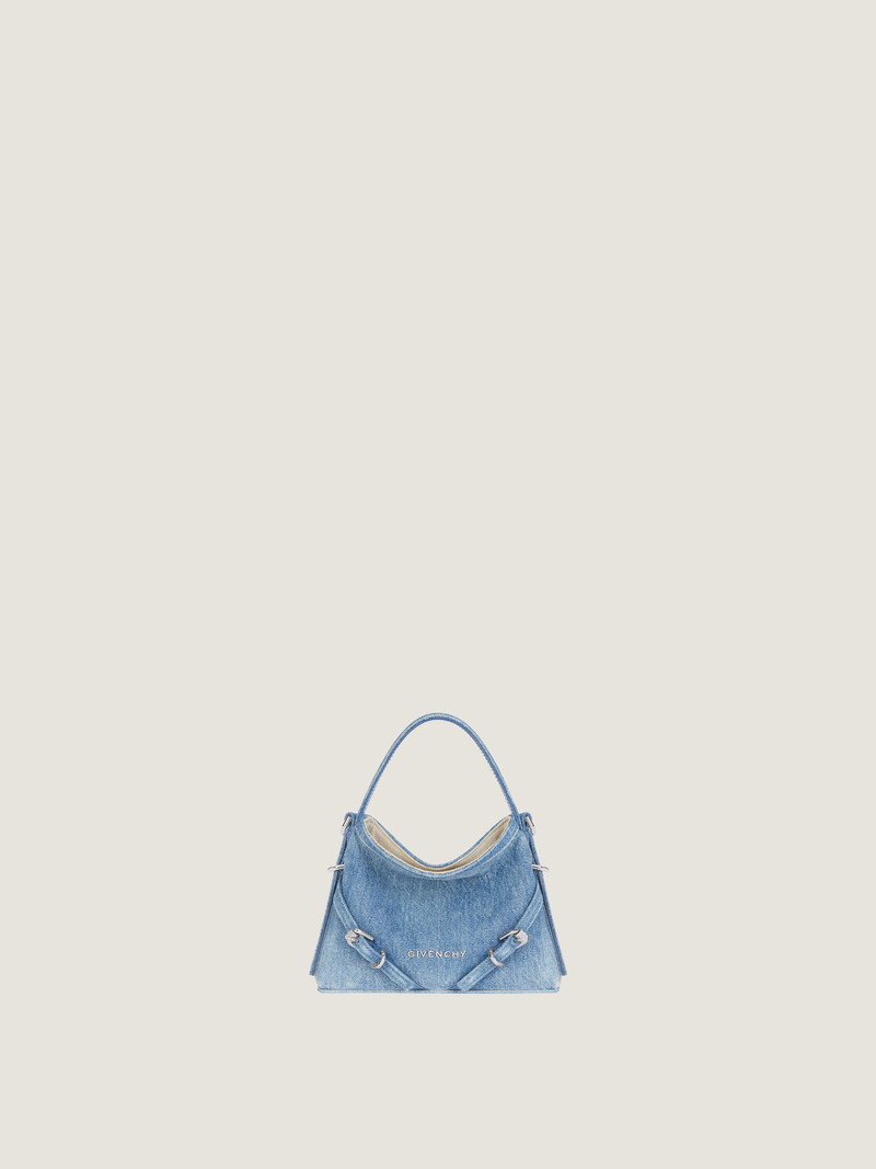 NANO VOYOU BAG IN WASHED DENIM 1