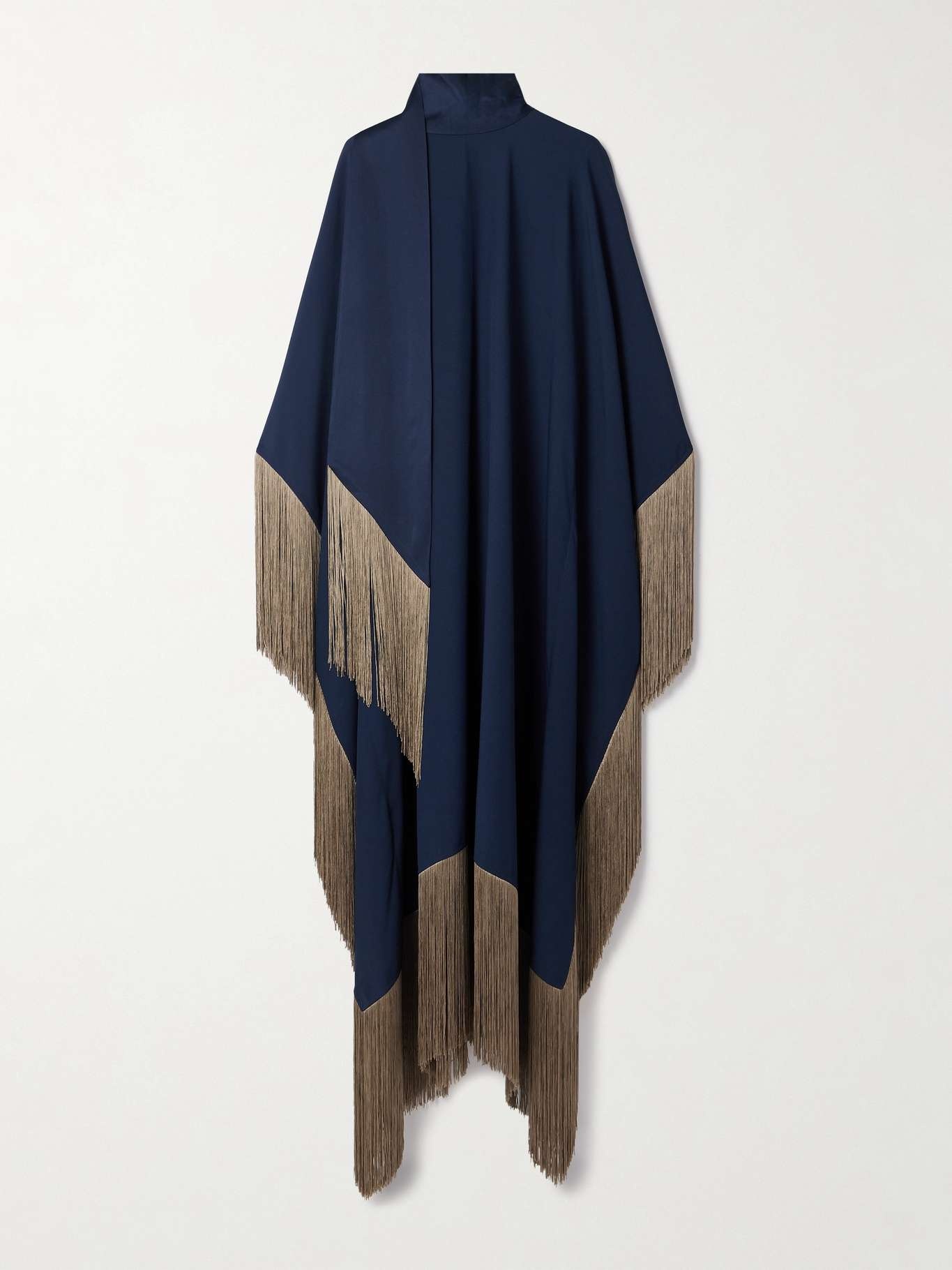 Mrs. Ross fringed crepe kaftan - 1