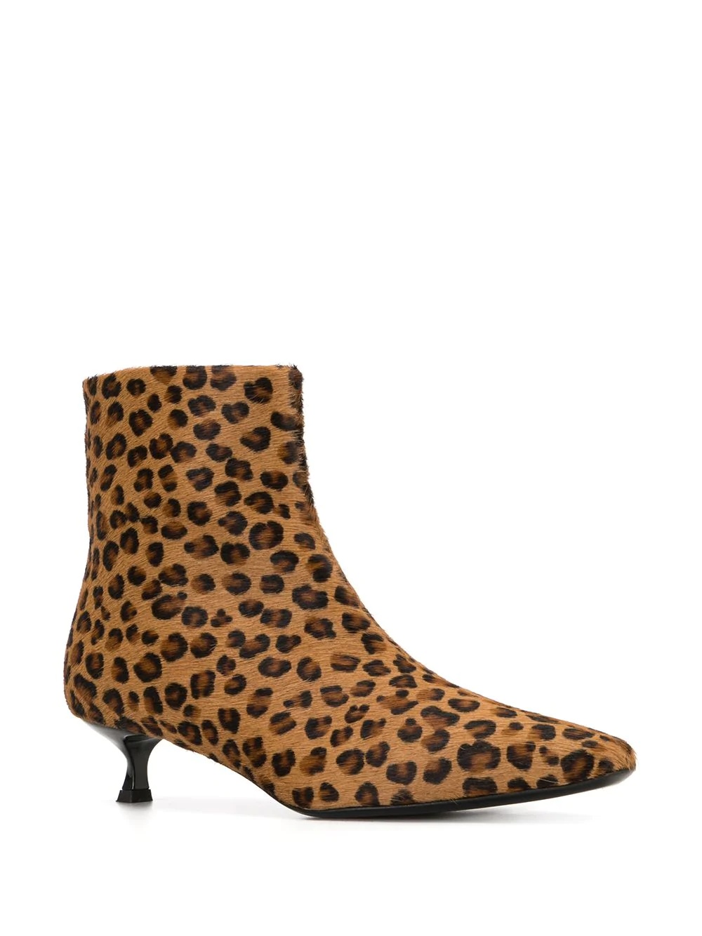 leopard print ankle boots - 2