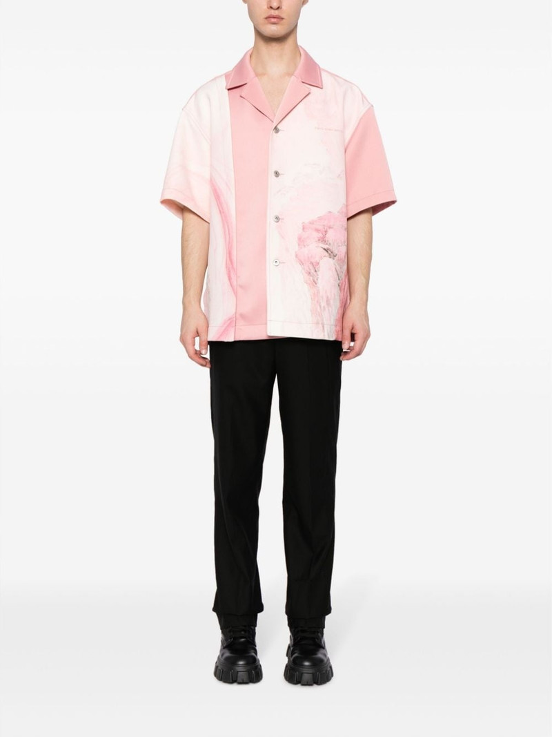 FENG CHEN WANG lambs wool straight-leg trousers outlook