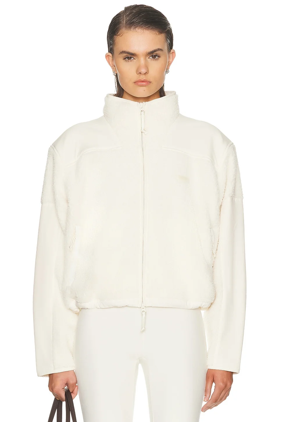 Ski Teddy Boxy Zip Up Jacket - 1