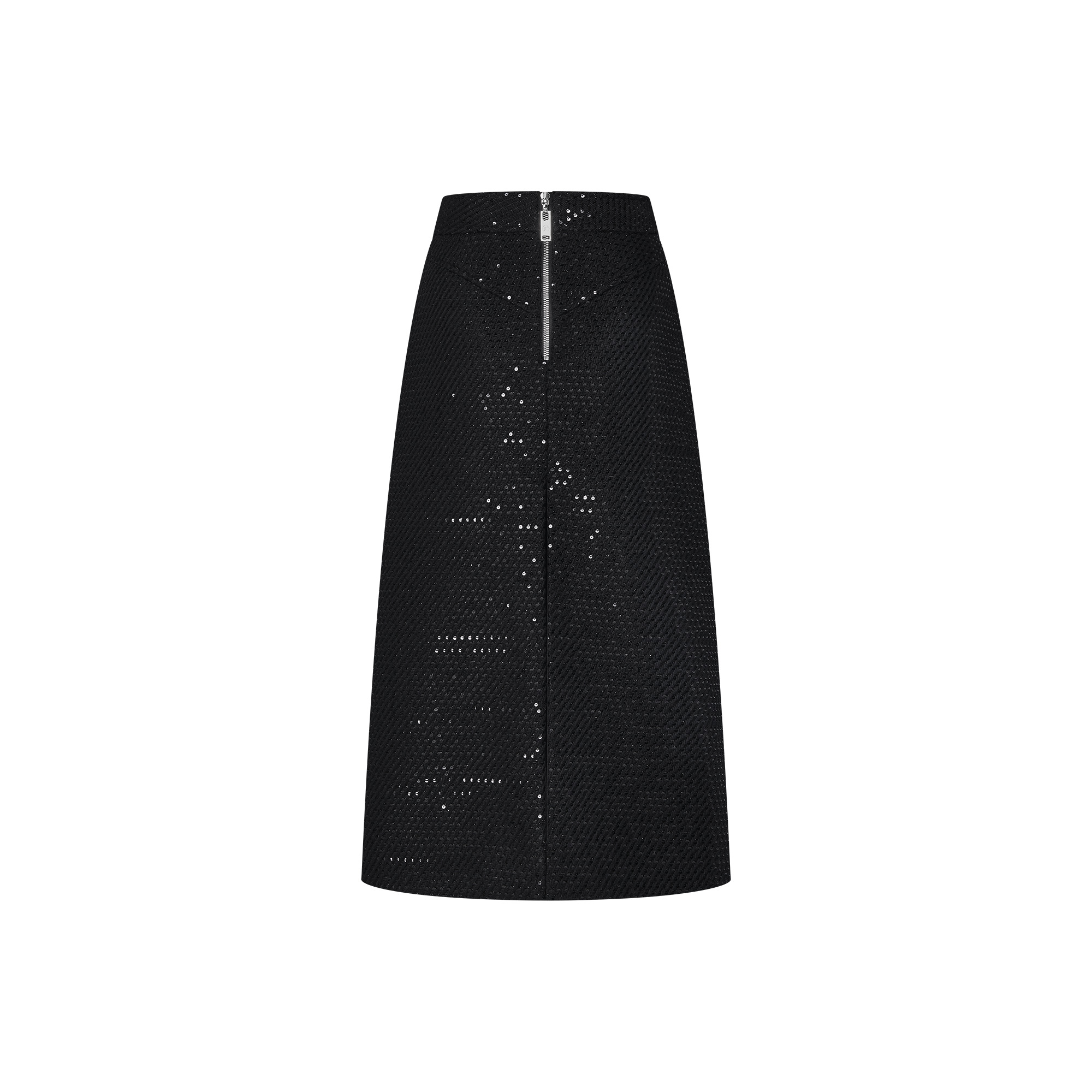 Sequin Tweed Midi Skirt - 3