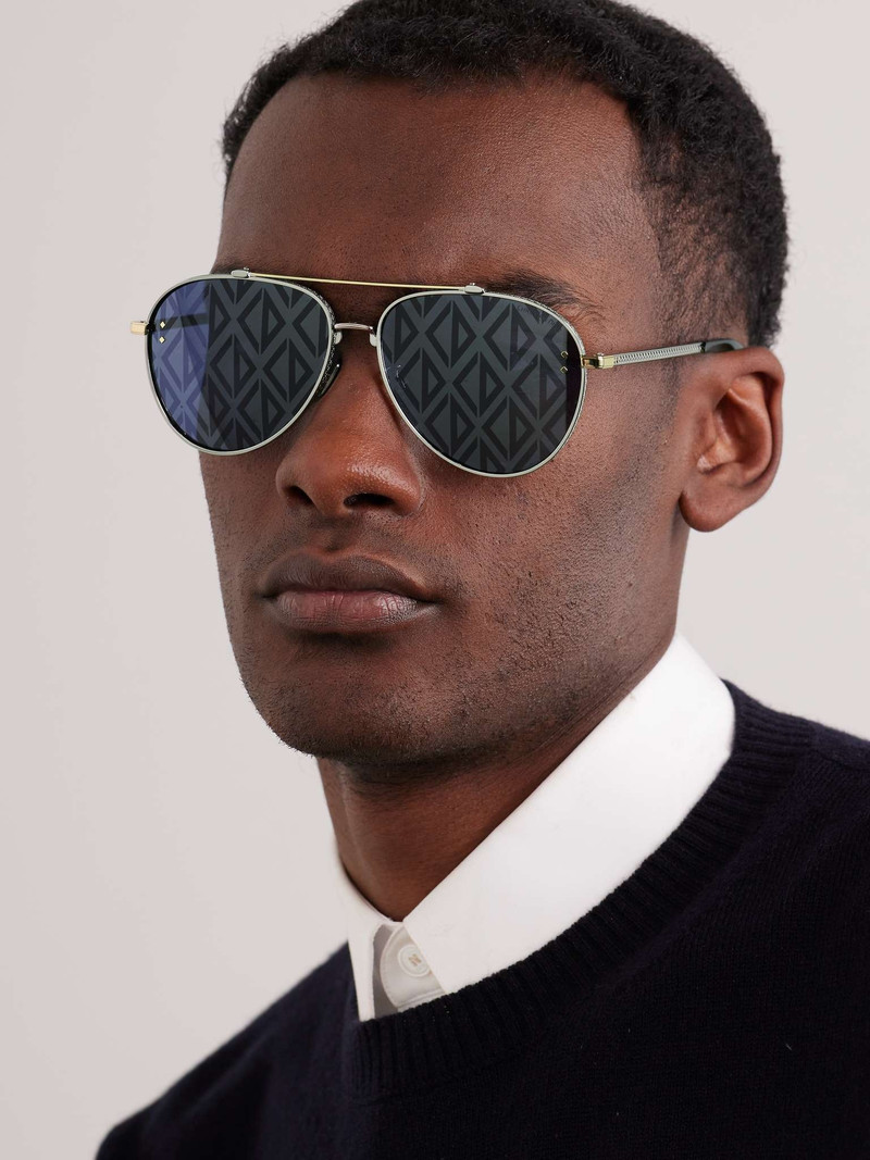 CD Diamond A1U D-Drame Silver-Tone and Tortoiseshell Acetate Sunglasses 3