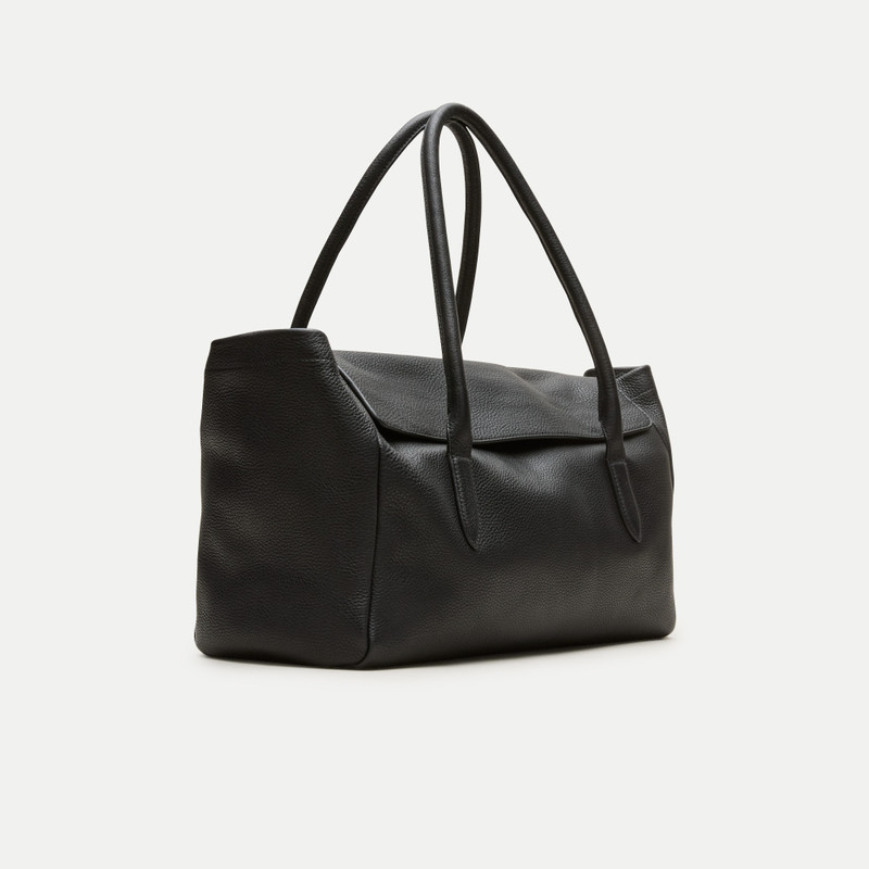 Berkeley large flared tote in leather 4