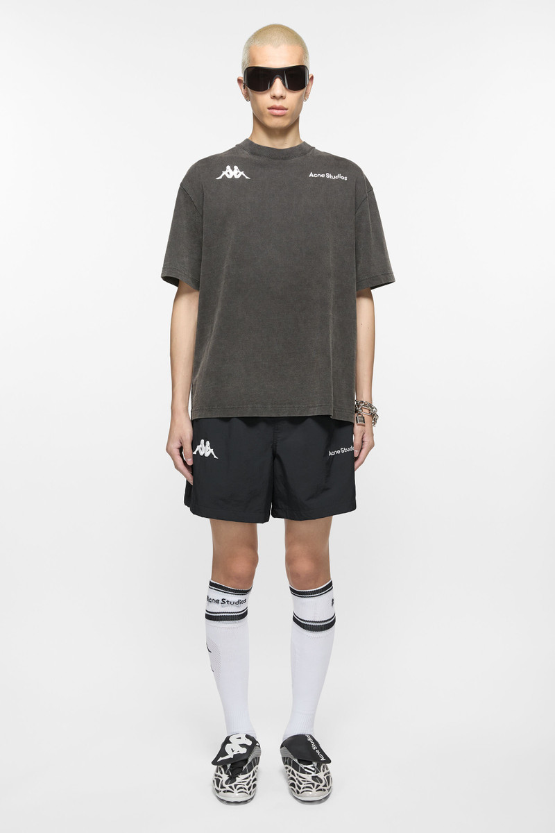 Acne Studios Relaxed fit shorts - Acne Studios x Kappa - Black outlook
