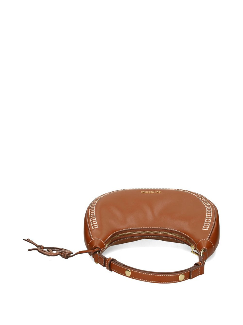 heart-charm stitched shoulder bag 5