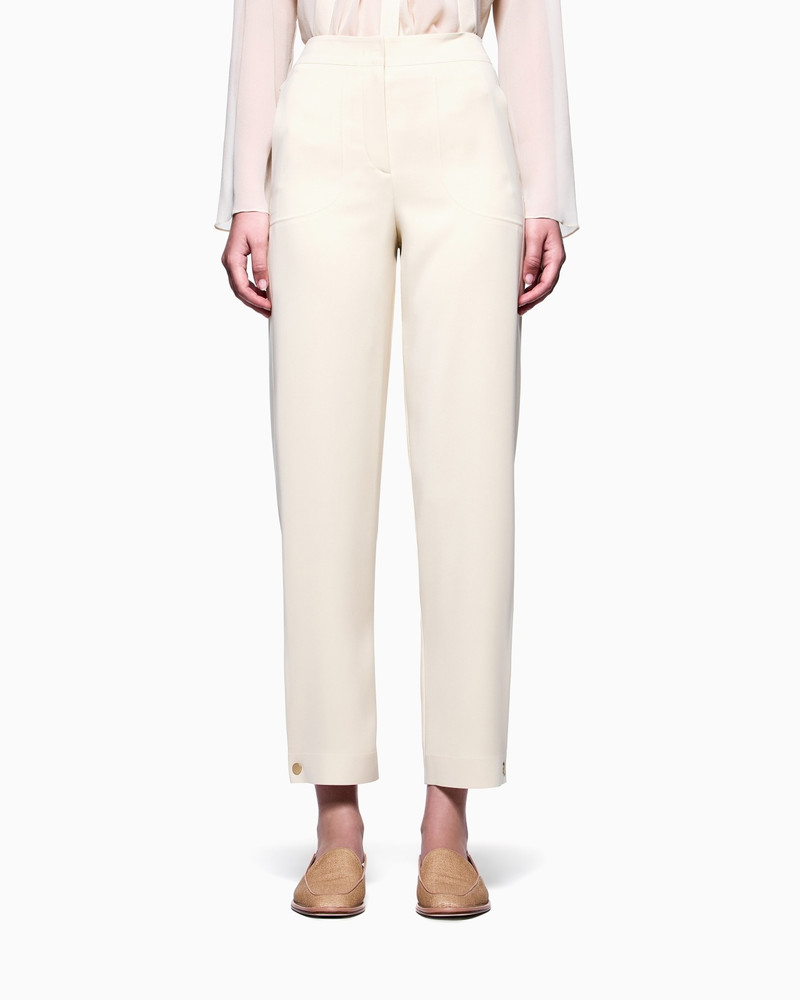 GIORGIO ARMANI TECHNICAL-CADY STRAIGHT TROUSERS outlook