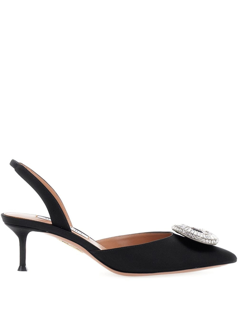 Crystal Hoop slingback pumps 1