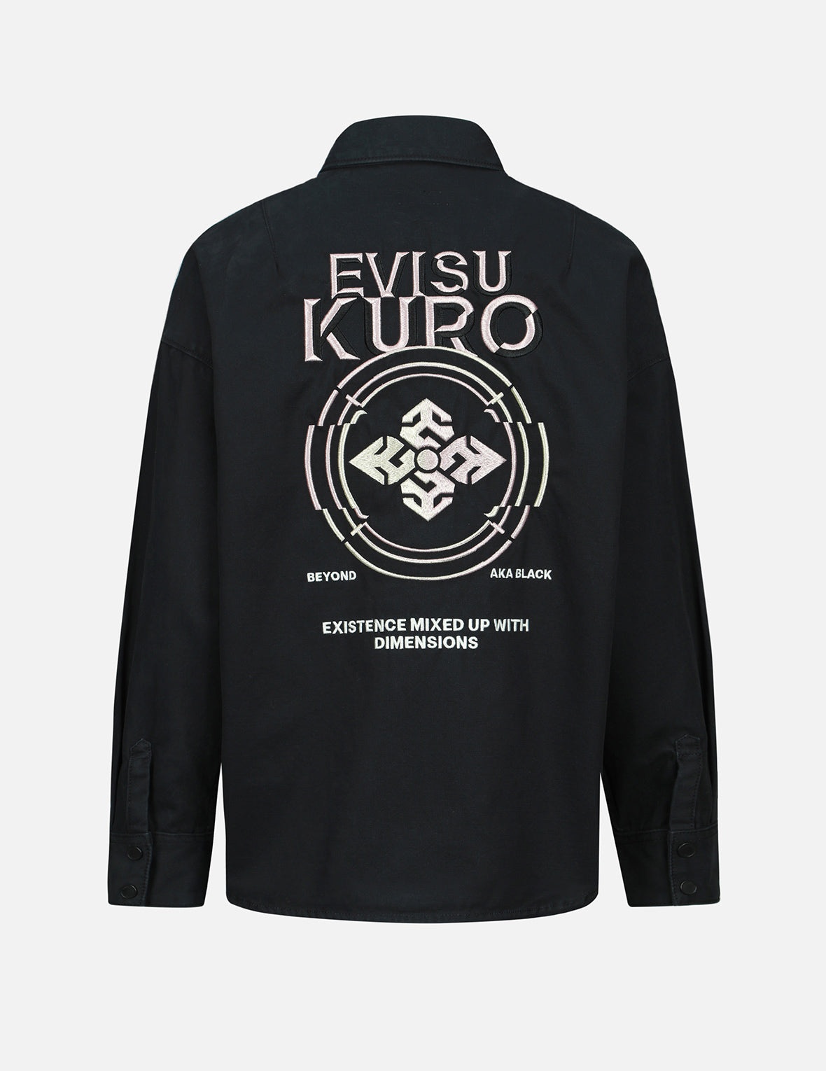 Kamon and Logo Embroidery Shirt Jacket - 3