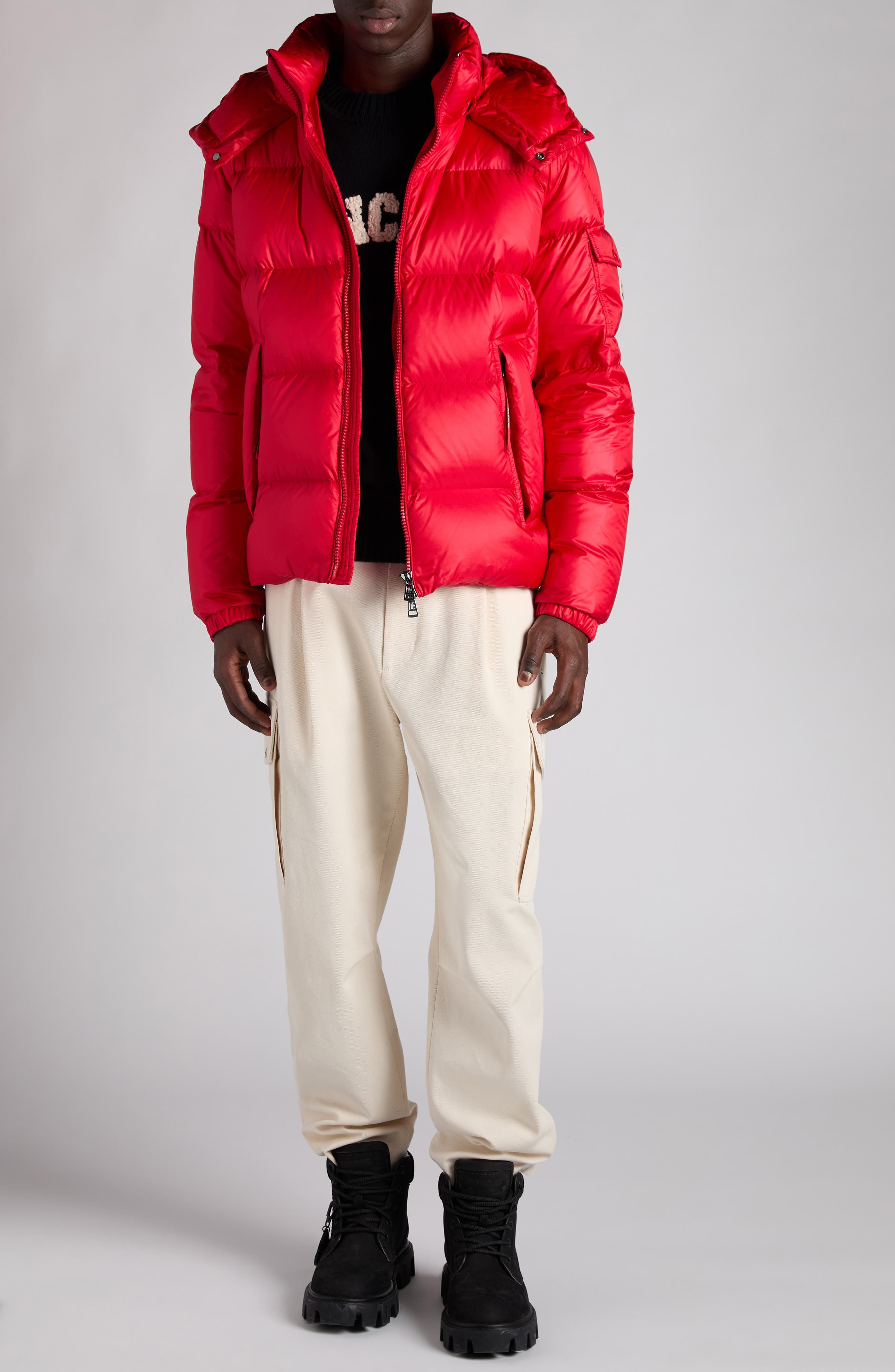 Moncler Couyere Down Puffer Jacket in Cherry Red at Nordstrom - 2