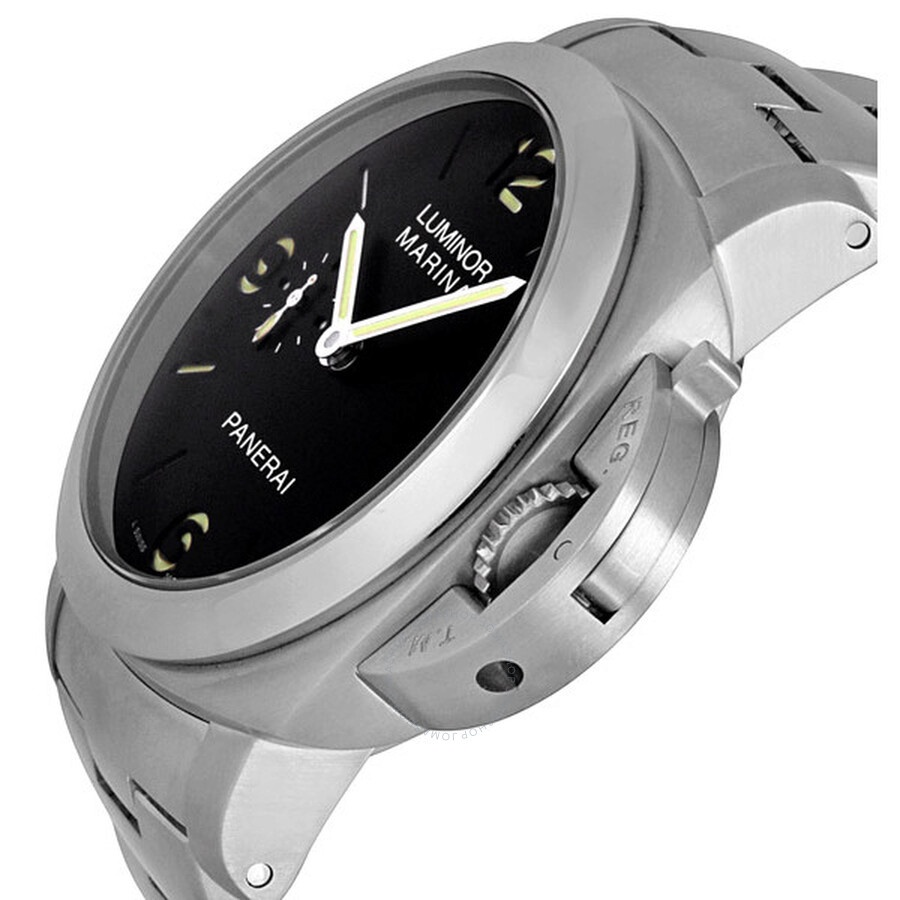 Pre-owned Panerai Luminora Marina 1950 3 Days Automatic Black Dial Men's Watch PAM00328 - 2