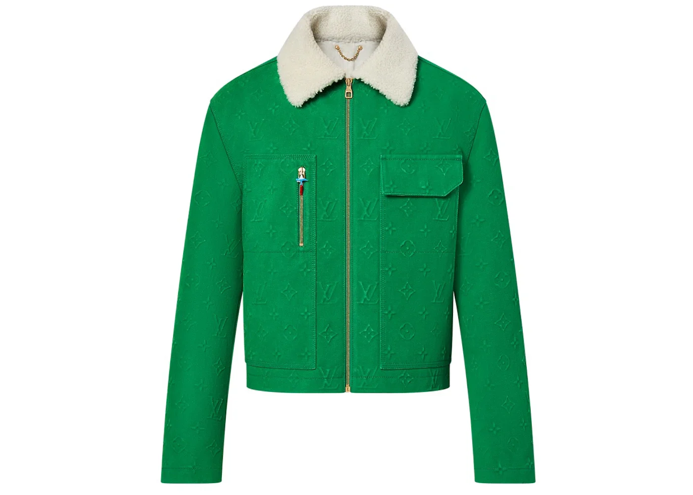 Louis Vuitton Monogram Workwear Denim Jacket Green - 1